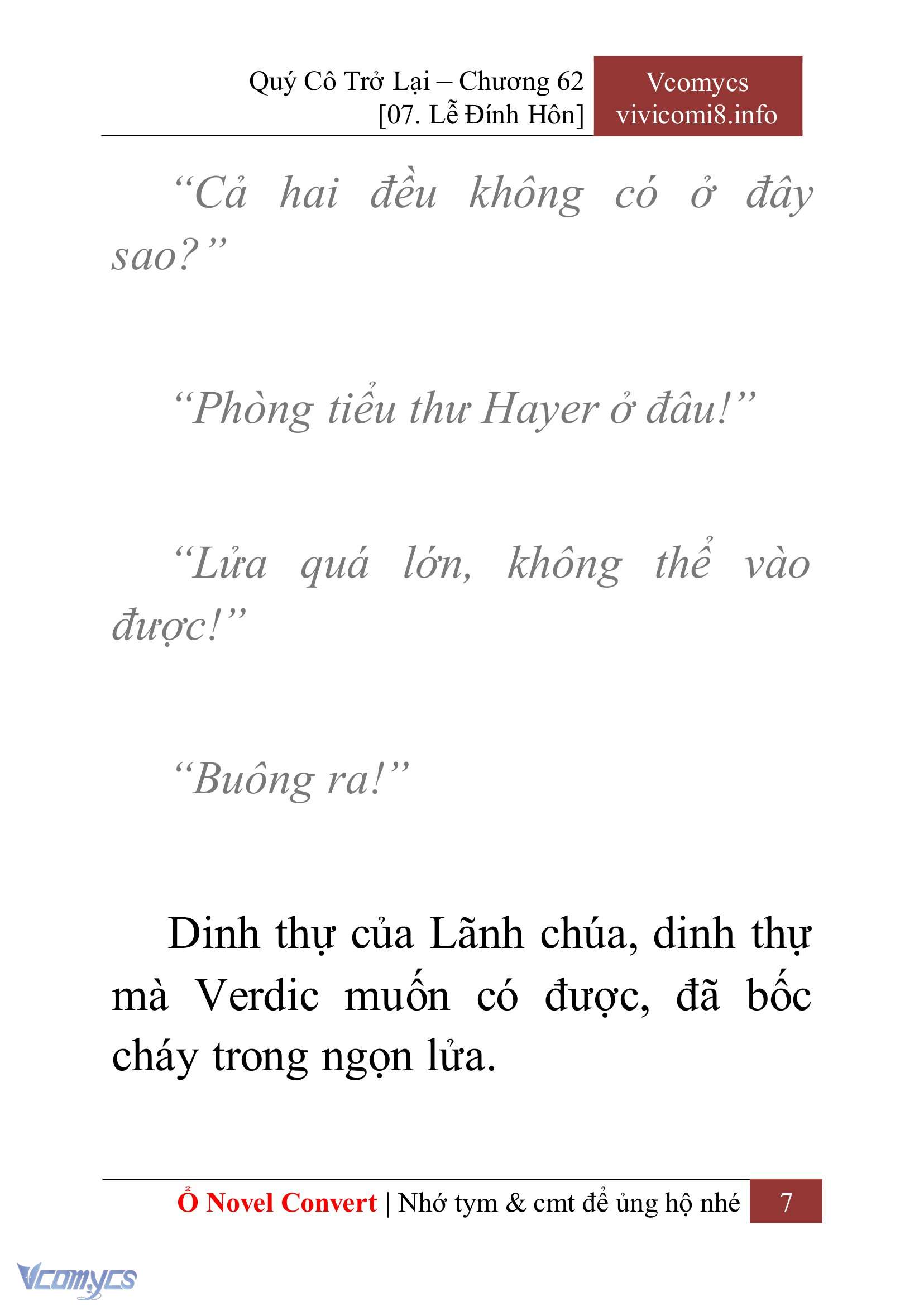 [Novel] Quý Cô Trở Lại Chapter 62 - Trang 10