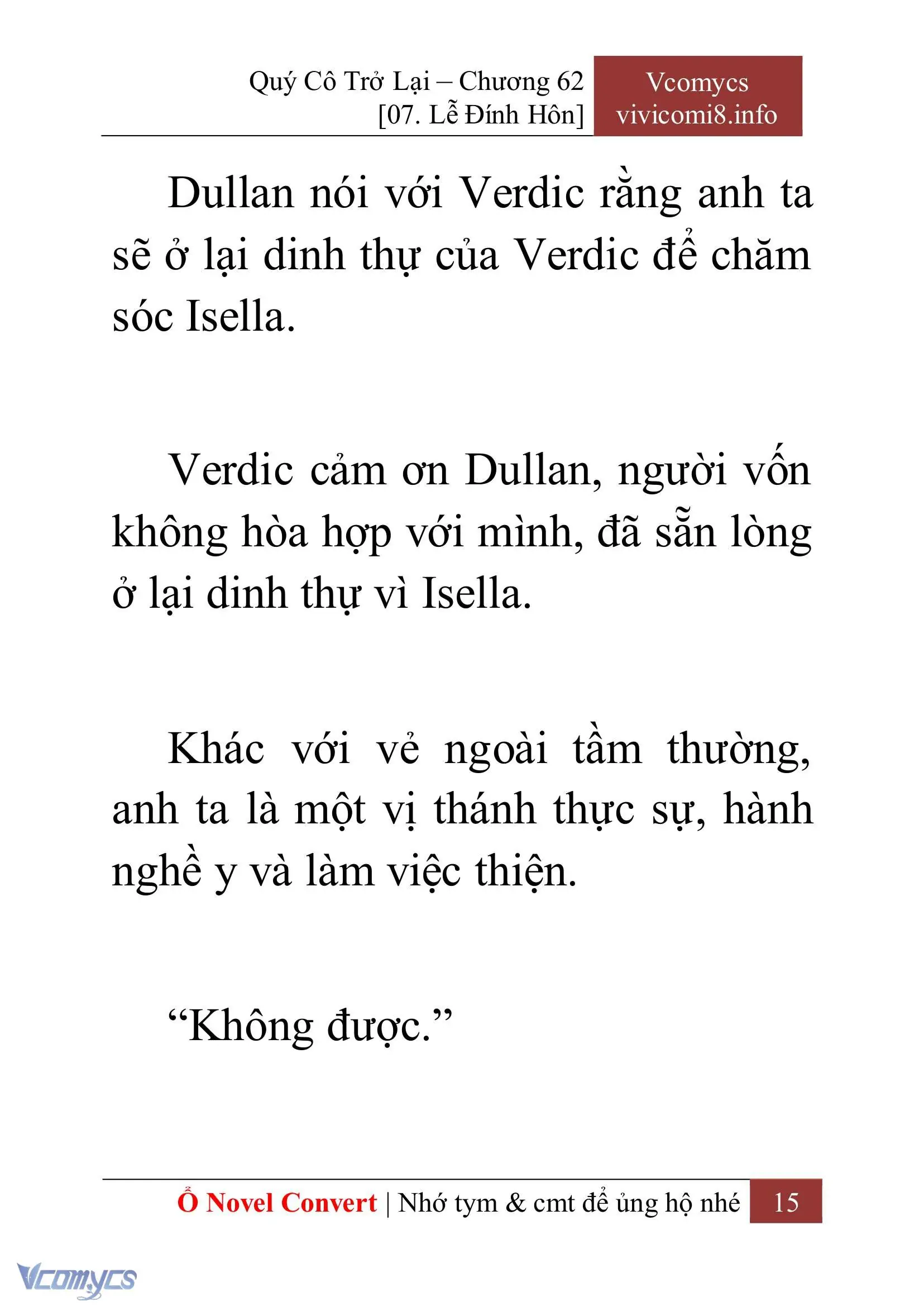 [Novel] Quý Cô Trở Lại Chapter 62 - Trang 18