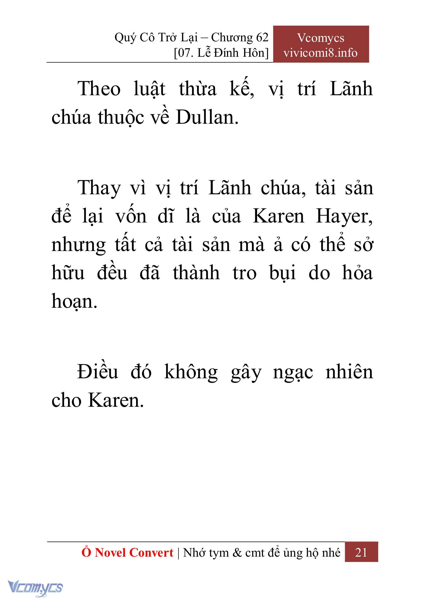[Novel] Quý Cô Trở Lại Chapter 62 - Trang 24