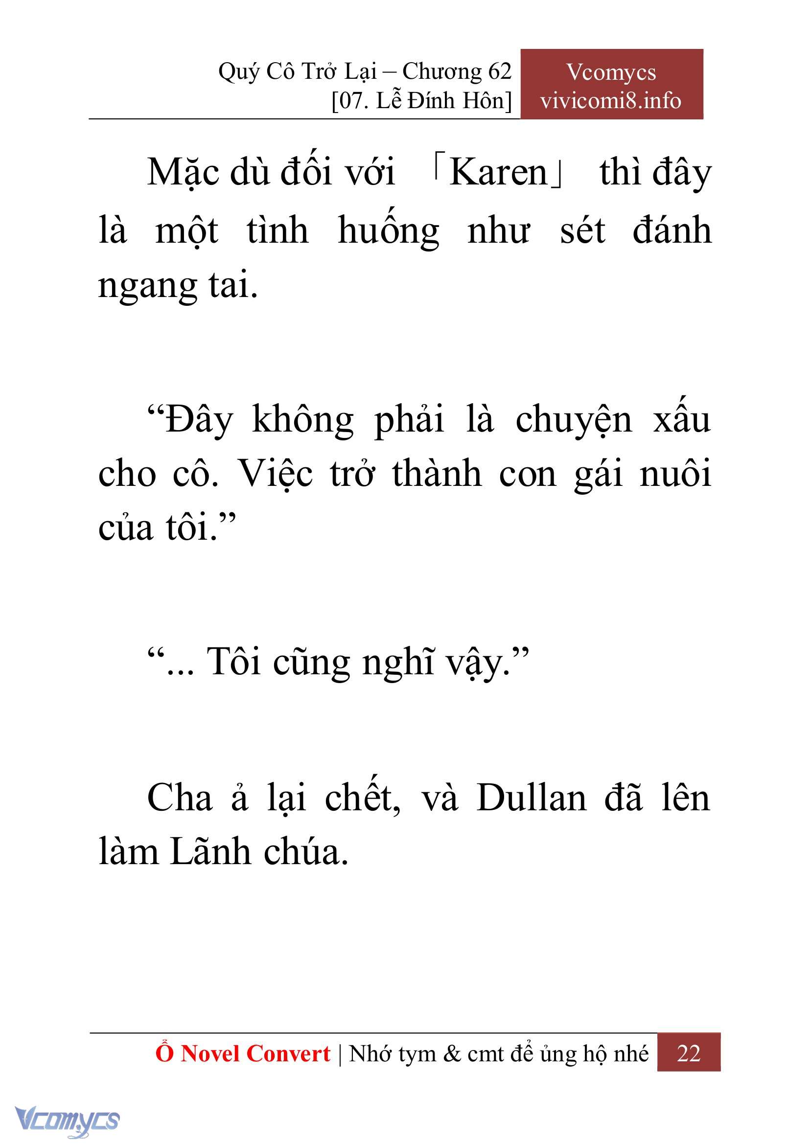 [Novel] Quý Cô Trở Lại Chapter 62 - Trang 25