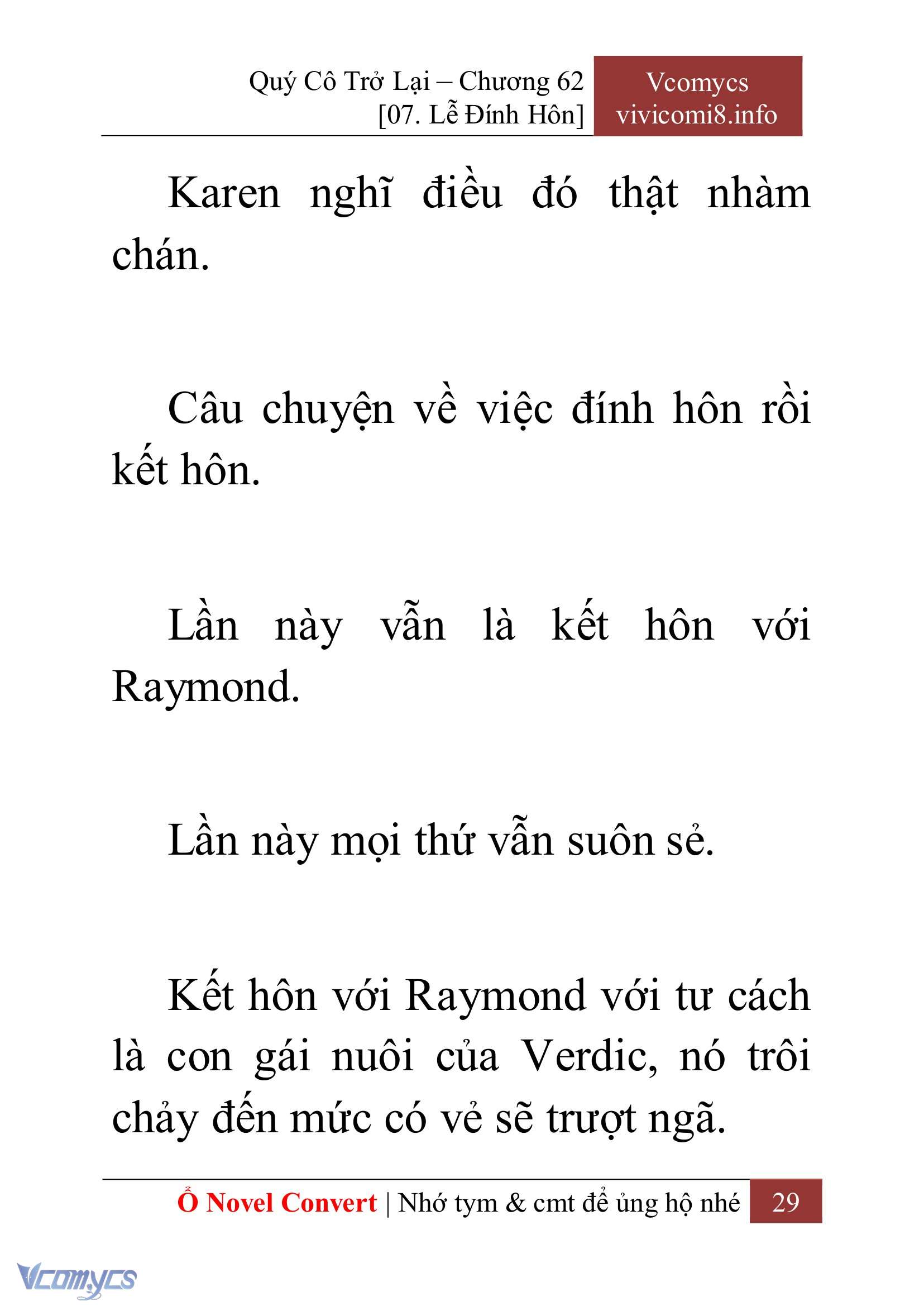 [Novel] Quý Cô Trở Lại Chapter 62 - Trang 32