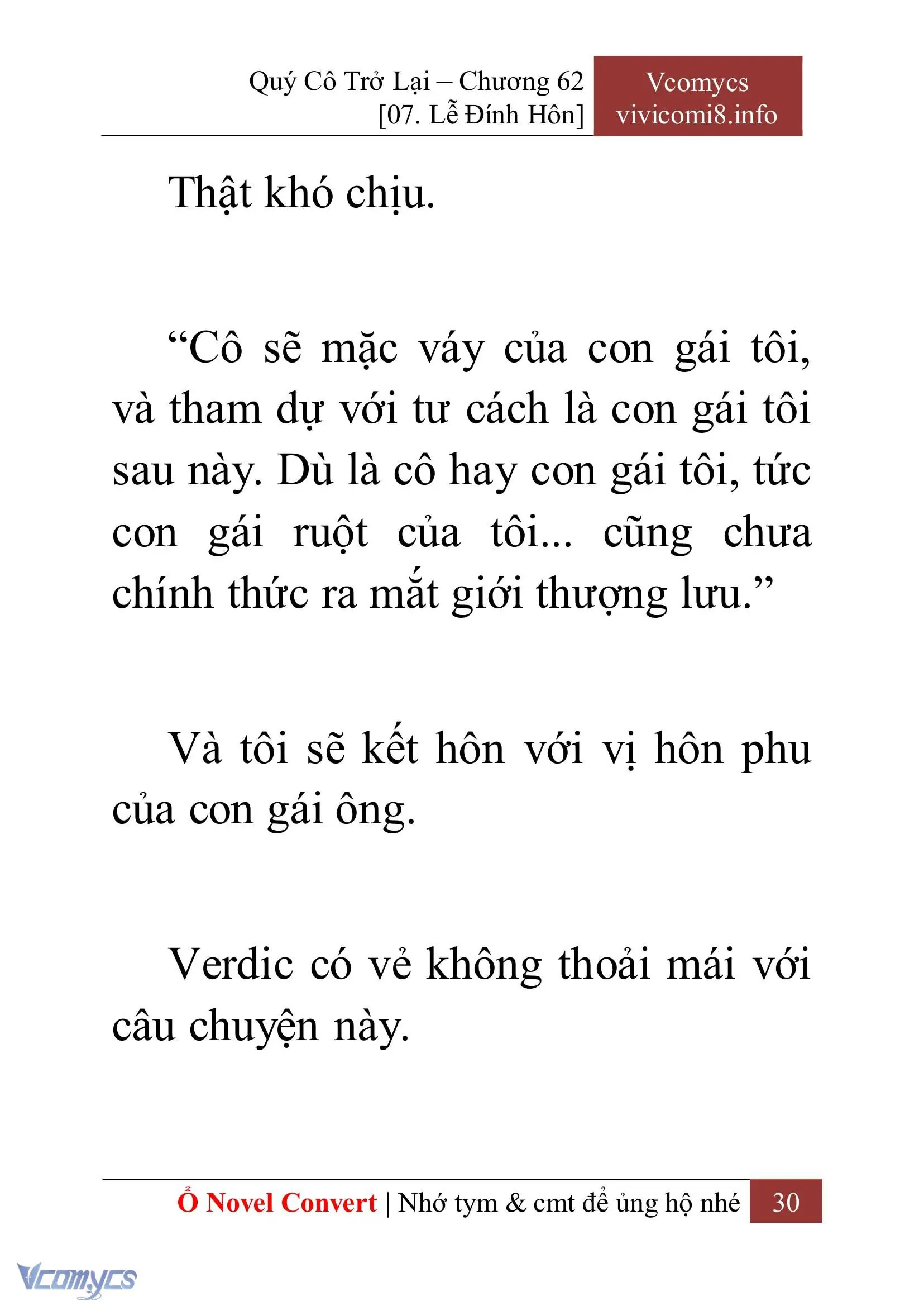 [Novel] Quý Cô Trở Lại Chapter 62 - Trang 33