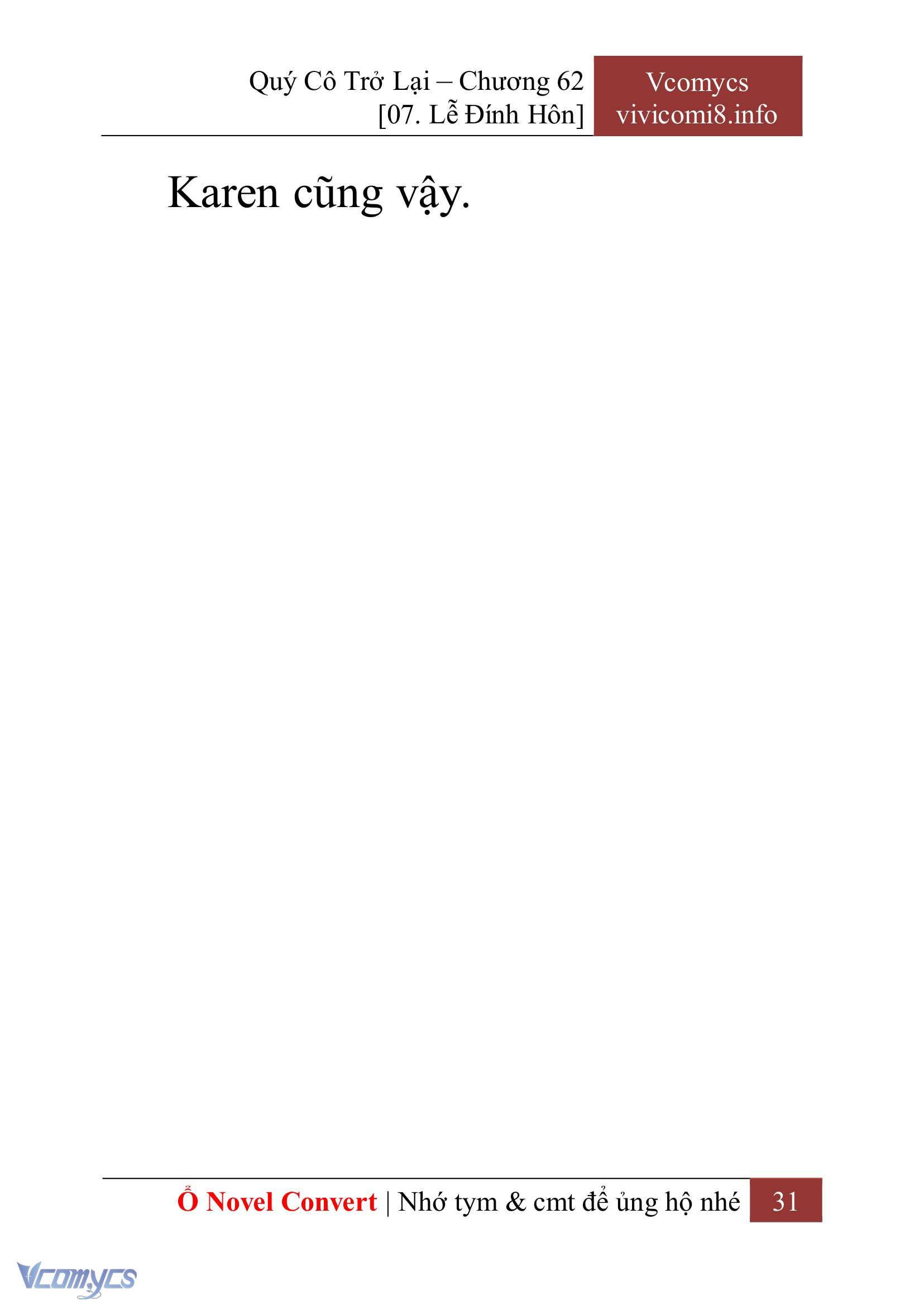 [Novel] Quý Cô Trở Lại Chapter 62 - Trang 34