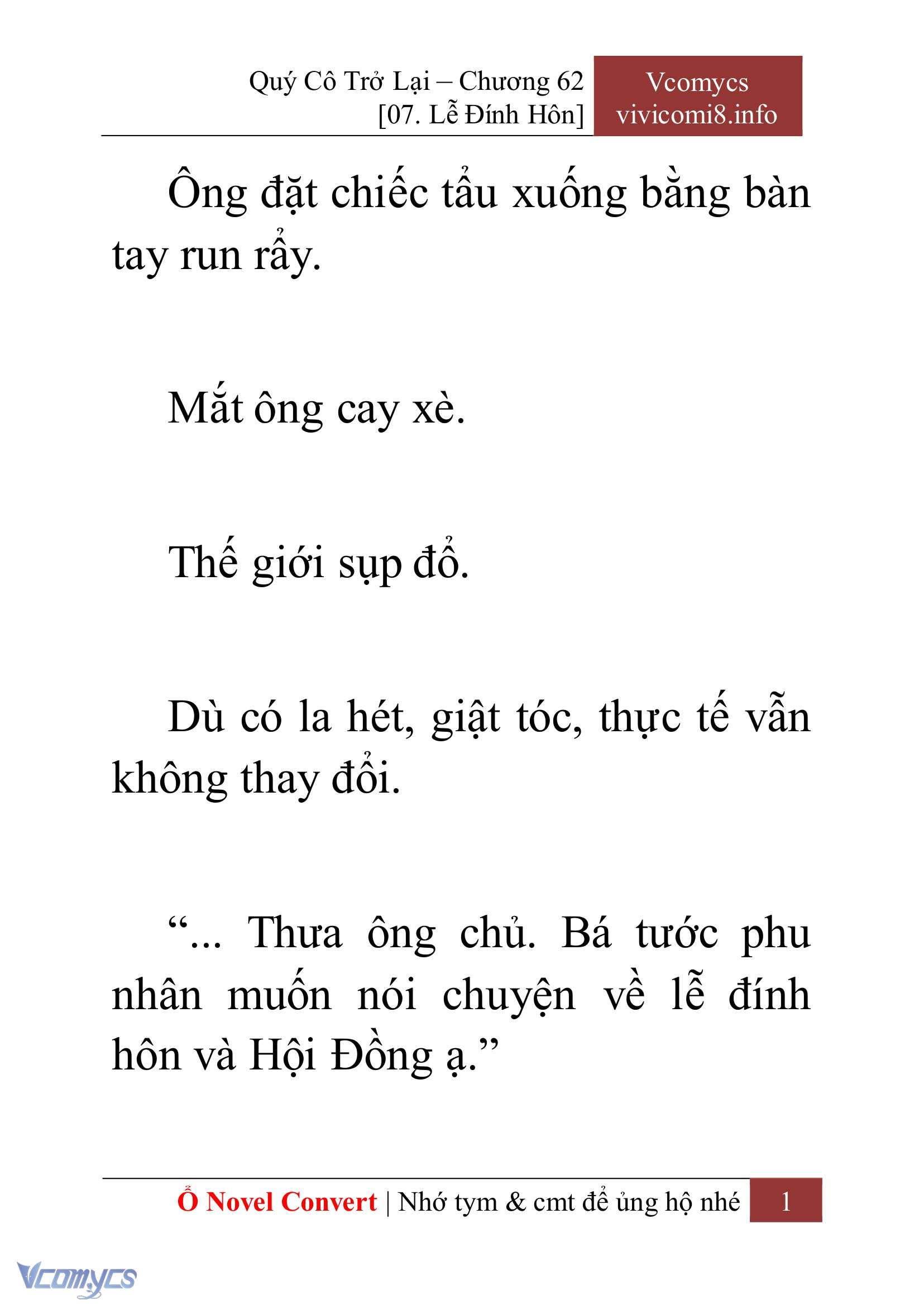 [Novel] Quý Cô Trở Lại Chapter 62 - Trang 4