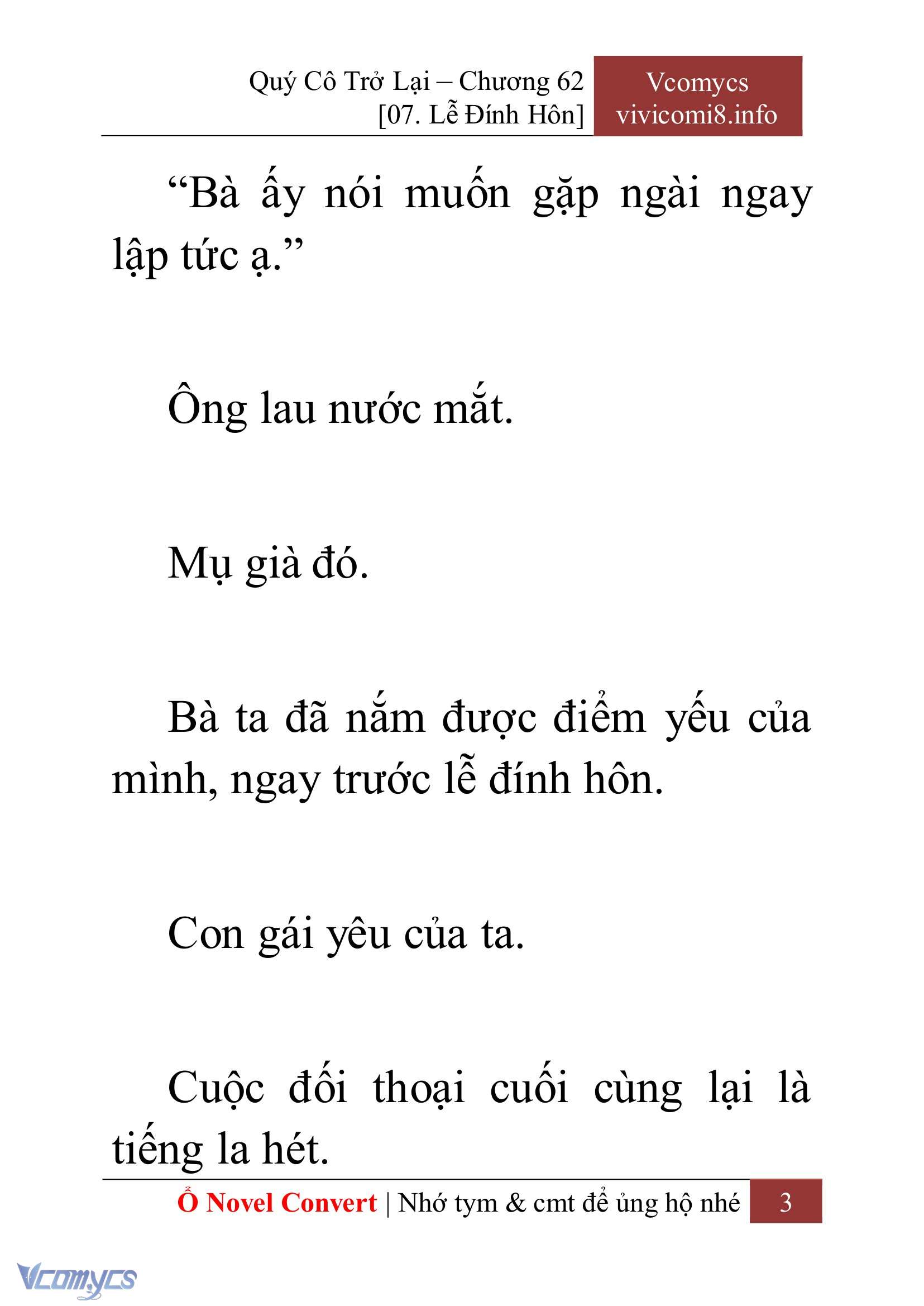 [Novel] Quý Cô Trở Lại Chapter 62 - Trang 6