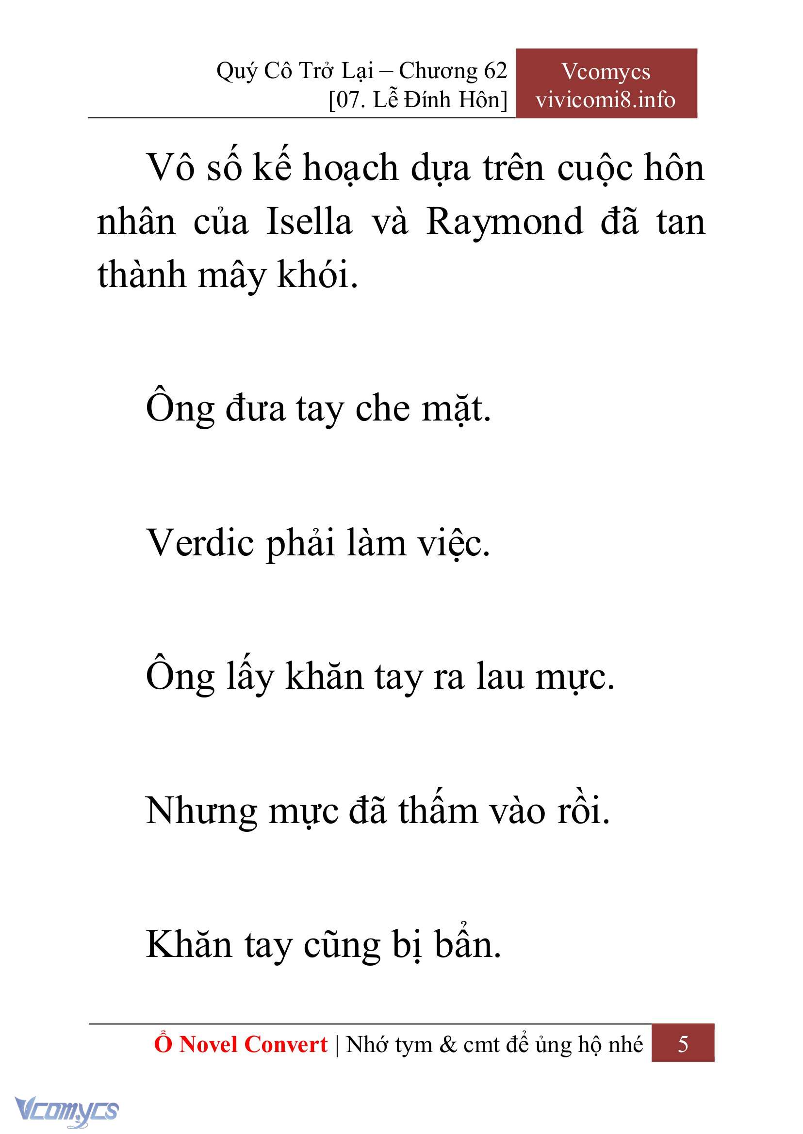 [Novel] Quý Cô Trở Lại Chapter 62 - Trang 8
