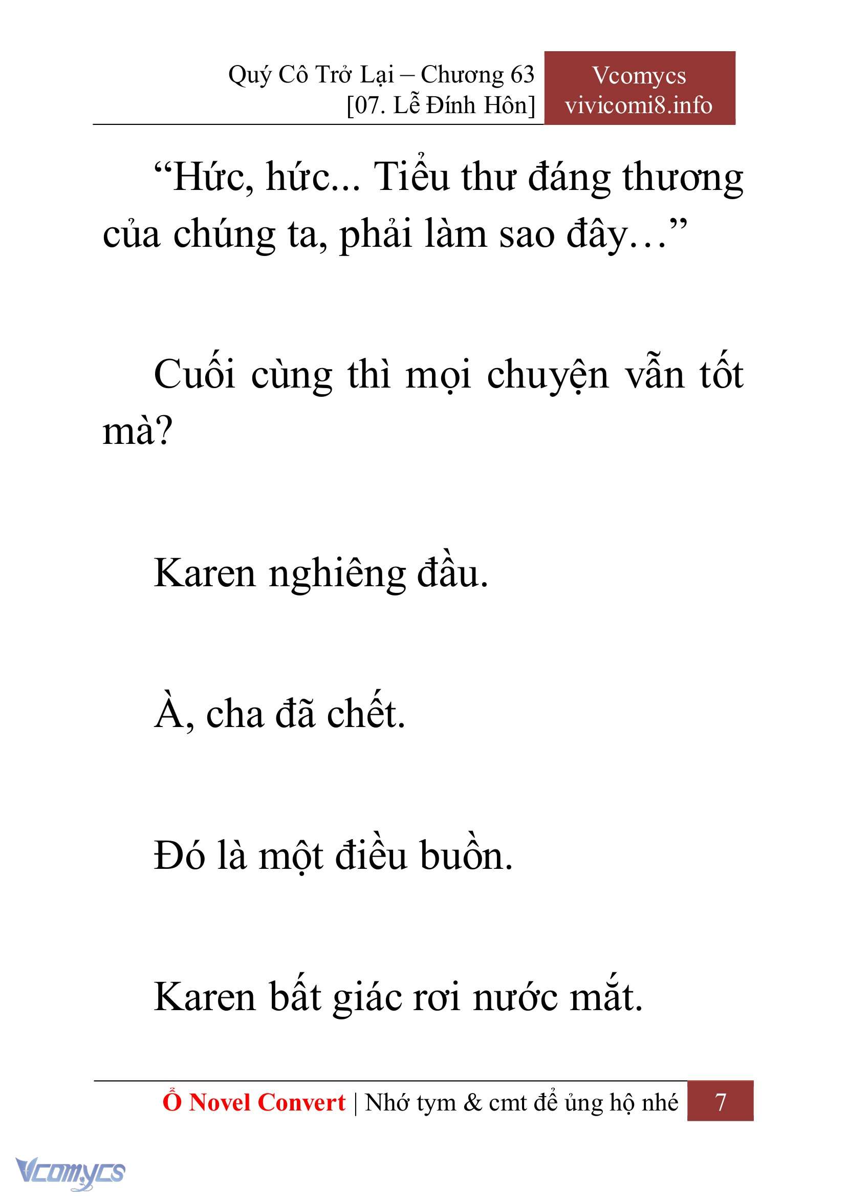 [Novel] Quý Cô Trở Lại Chapter 63 - Trang 10