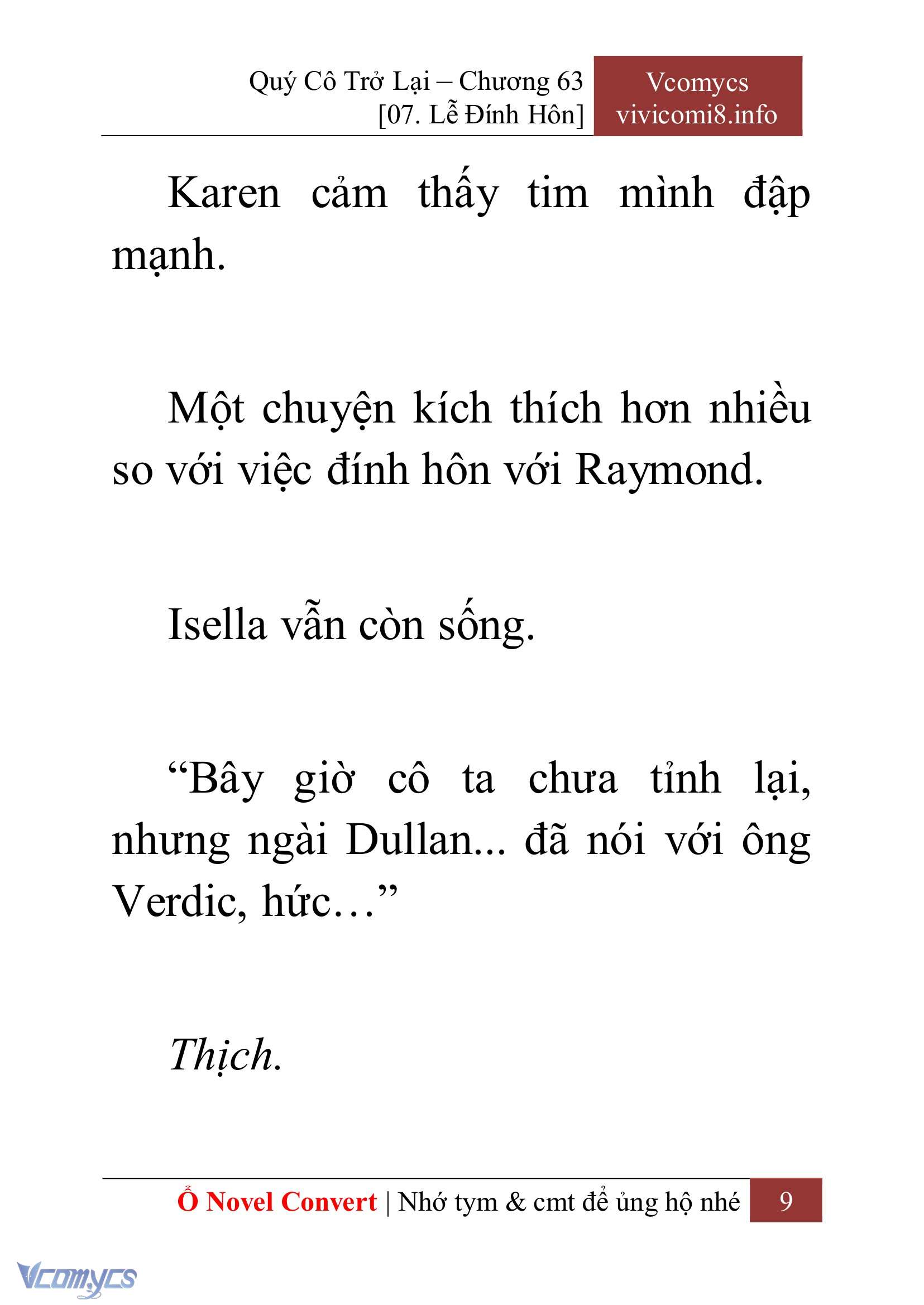 [Novel] Quý Cô Trở Lại Chapter 63 - Trang 12