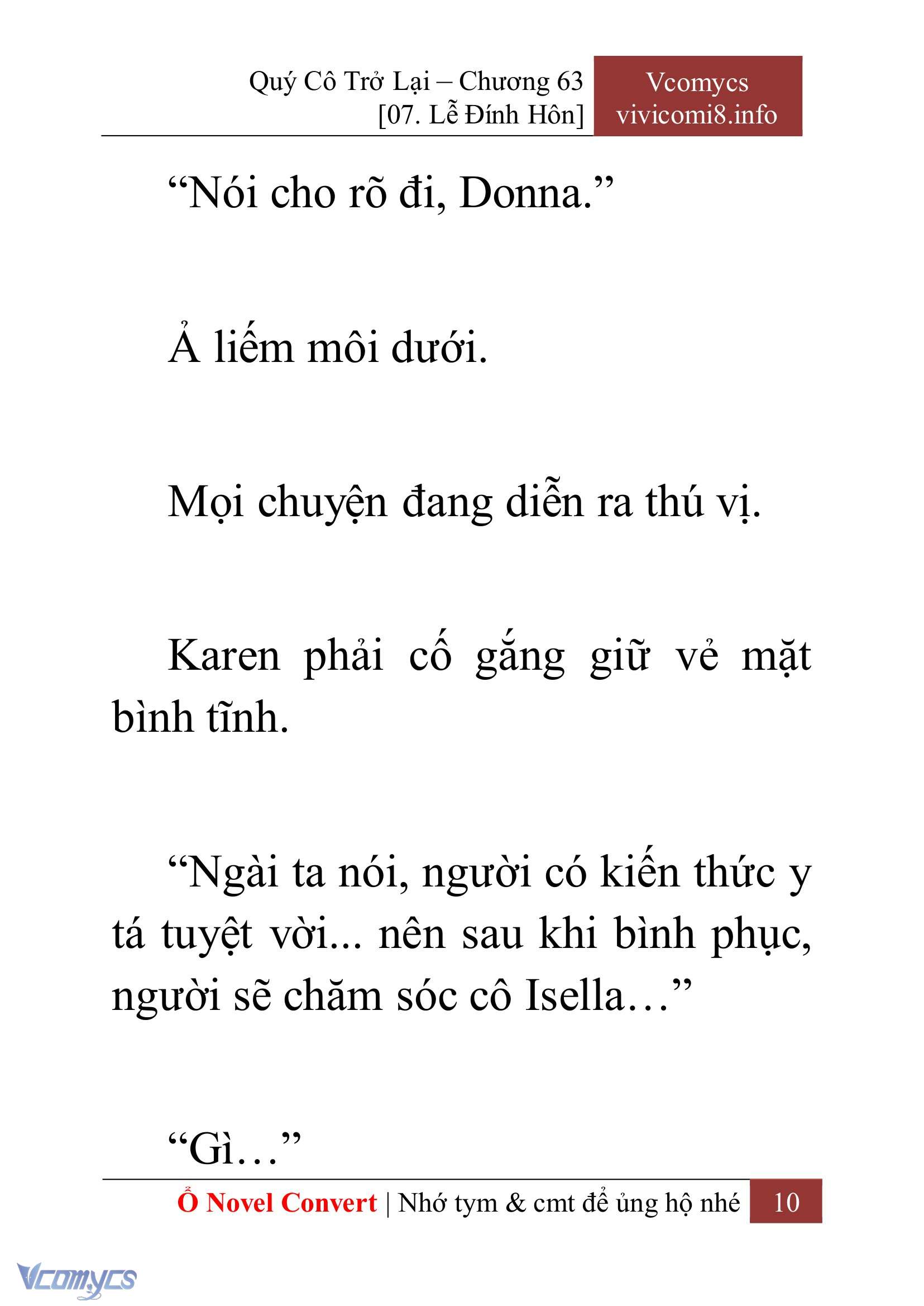 [Novel] Quý Cô Trở Lại Chapter 63 - Trang 13