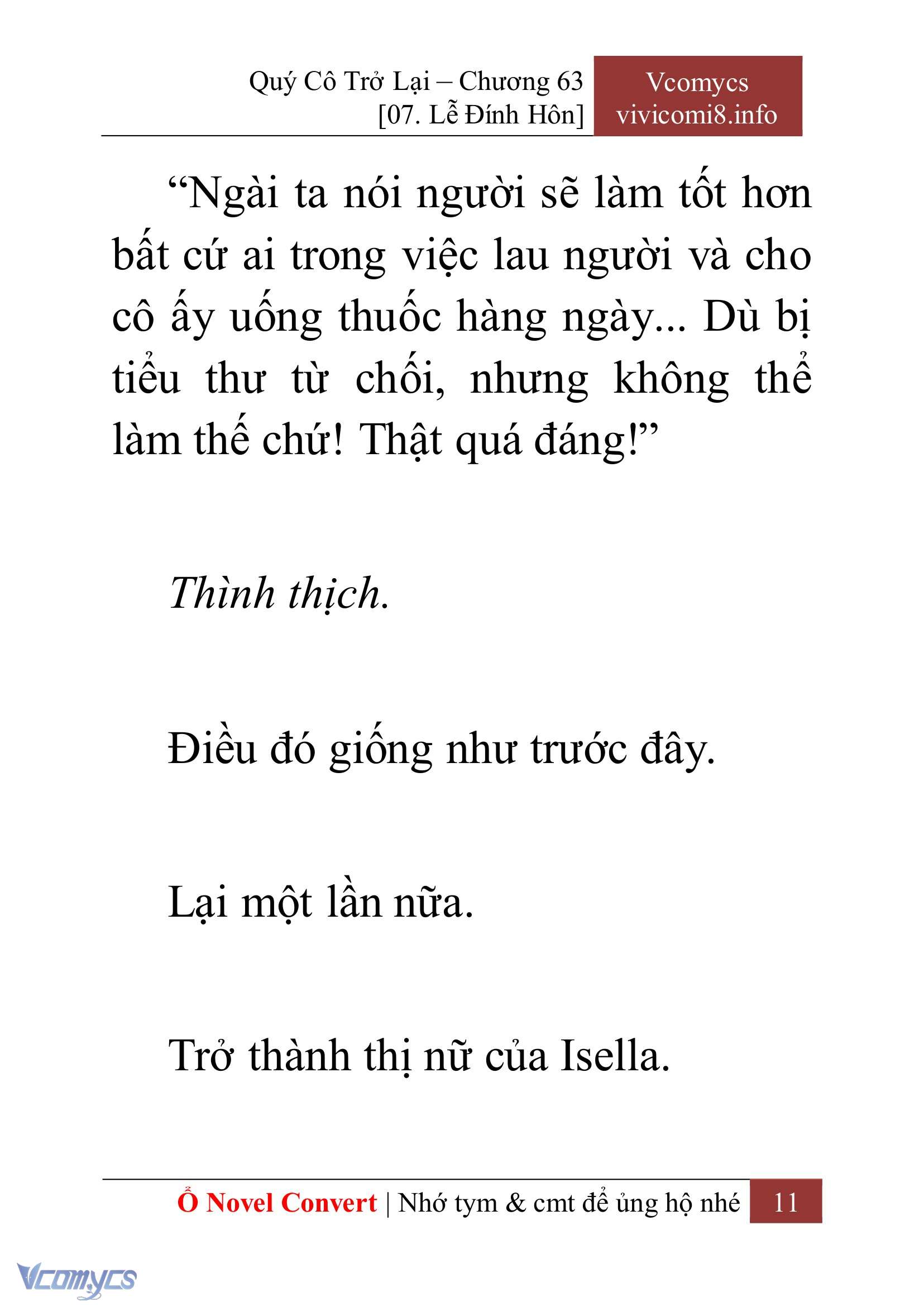 [Novel] Quý Cô Trở Lại Chapter 63 - Trang 14