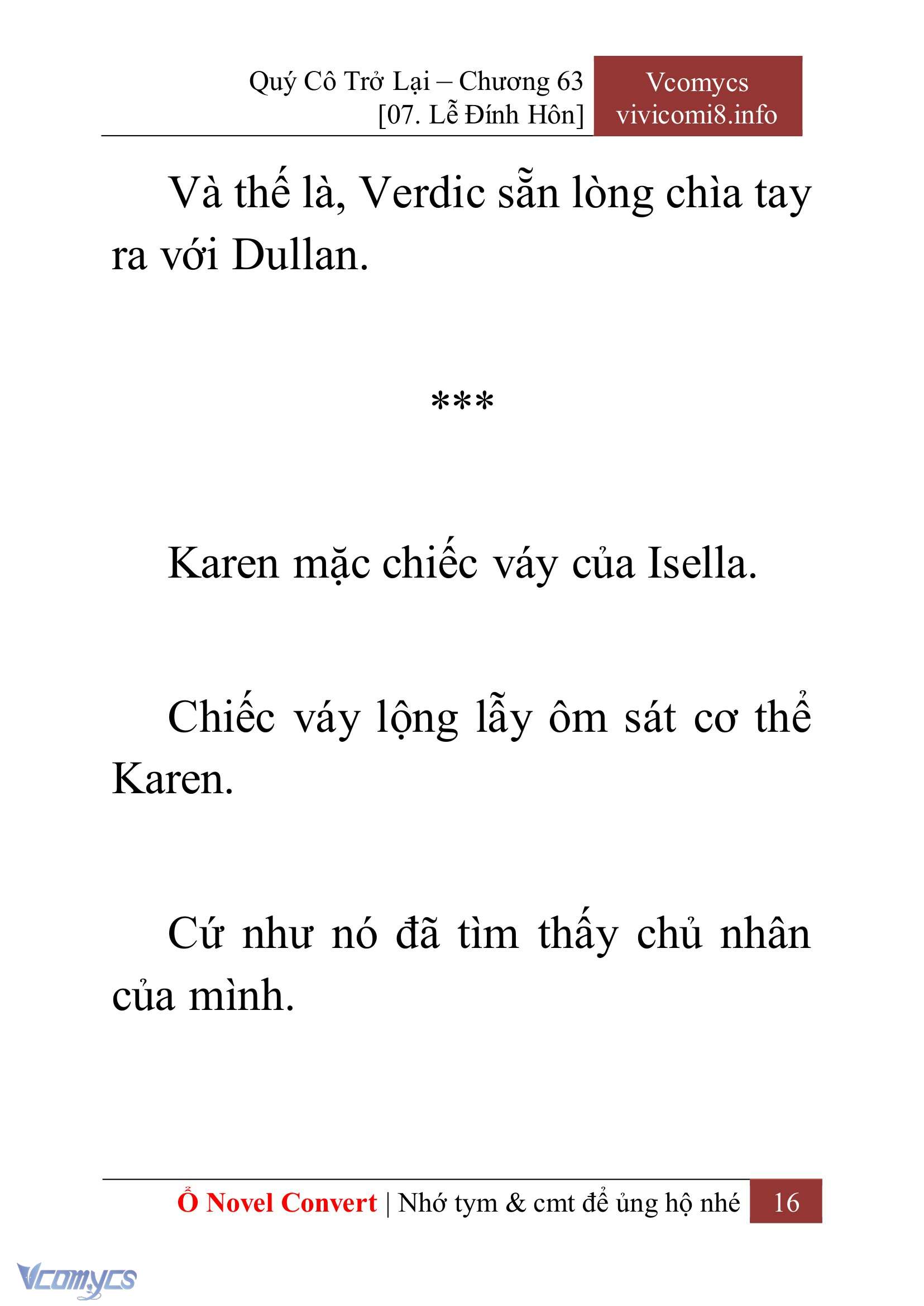 [Novel] Quý Cô Trở Lại Chapter 63 - Trang 19
