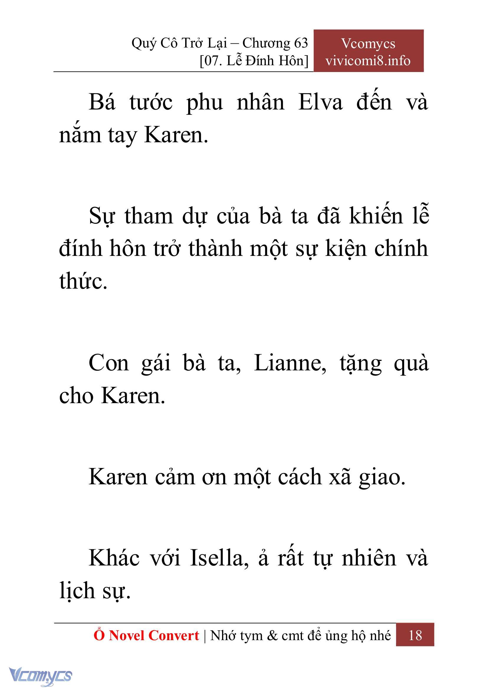 [Novel] Quý Cô Trở Lại Chapter 63 - Trang 21
