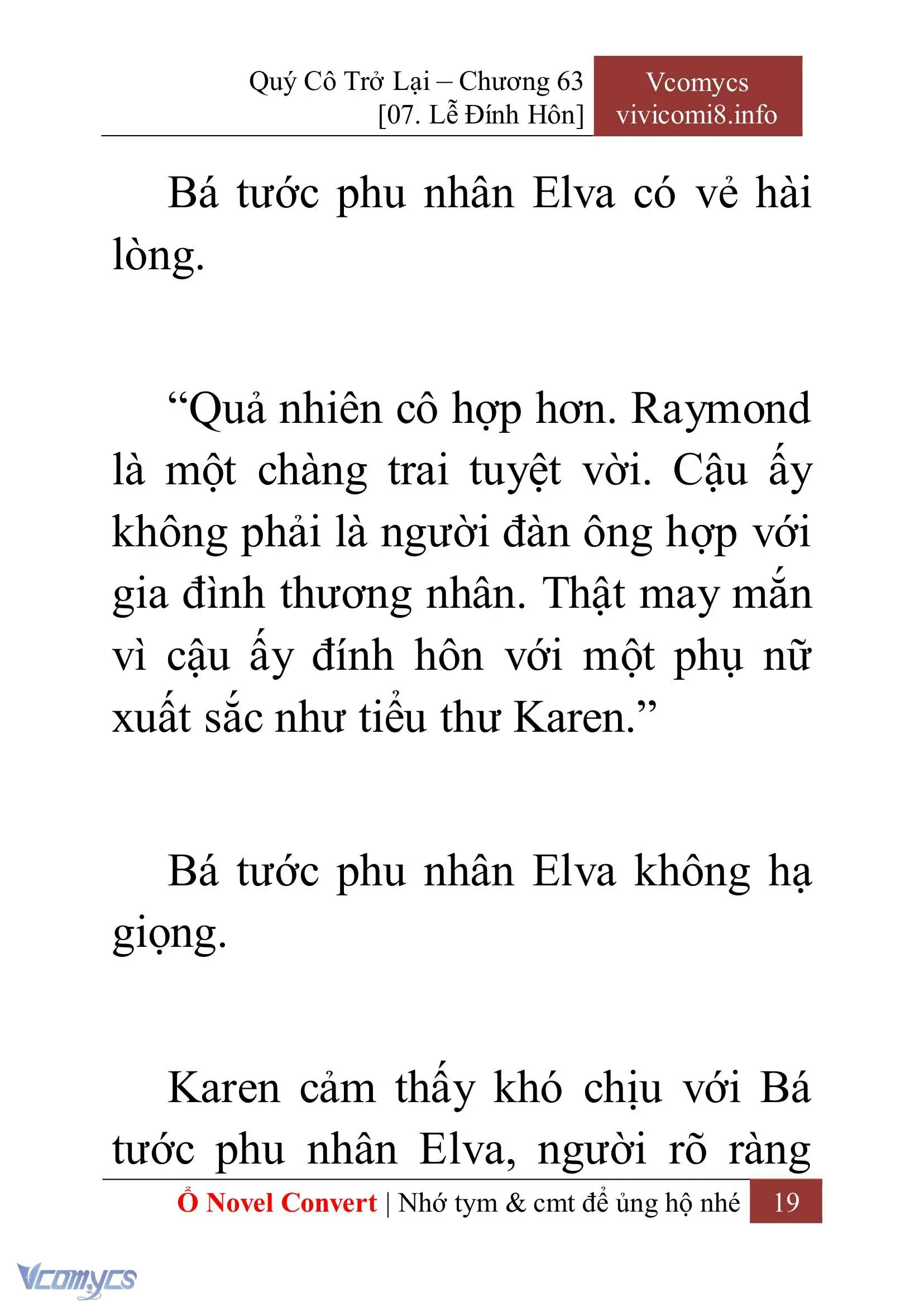 [Novel] Quý Cô Trở Lại Chapter 63 - Trang 22