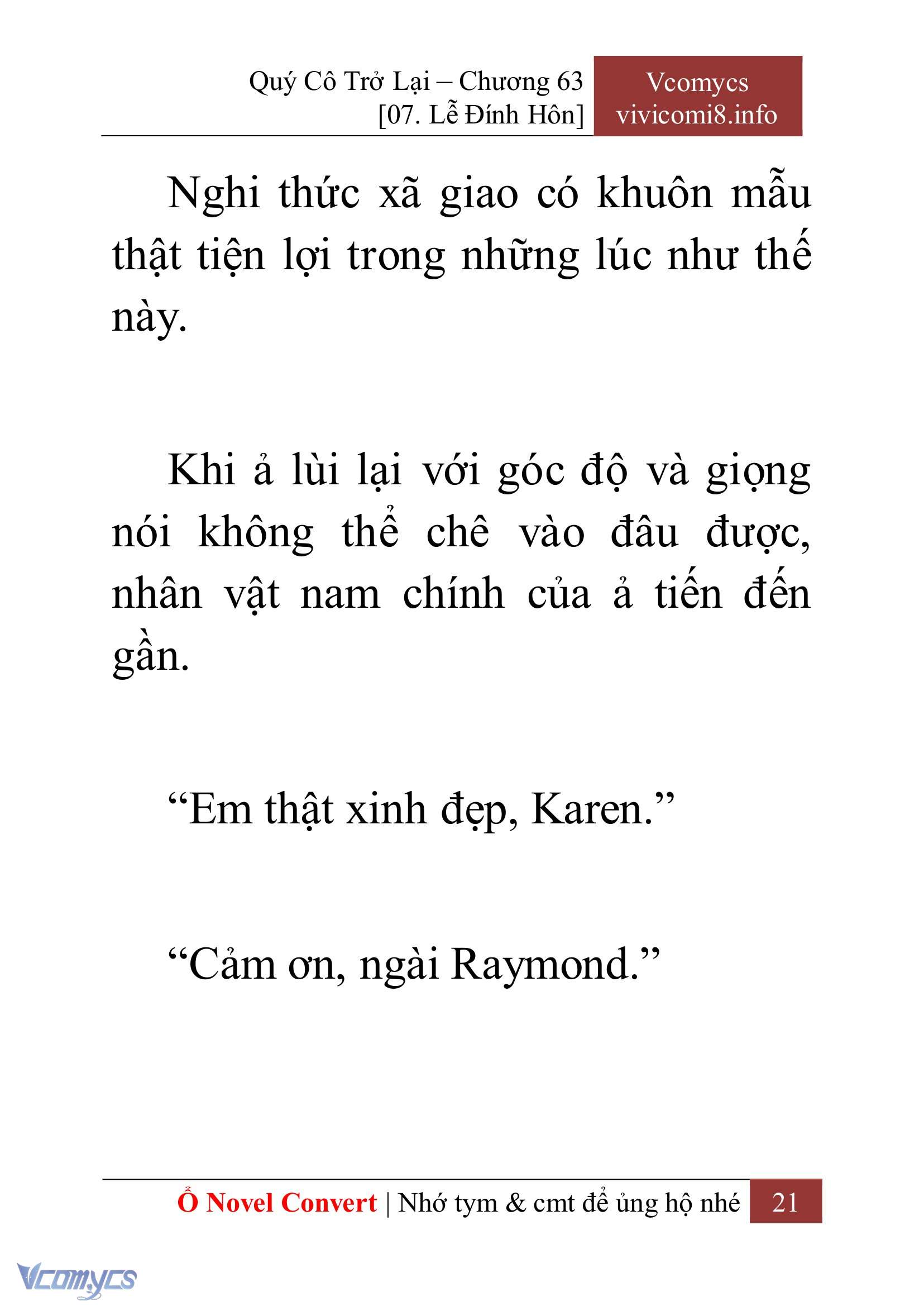 [Novel] Quý Cô Trở Lại Chapter 63 - Trang 24