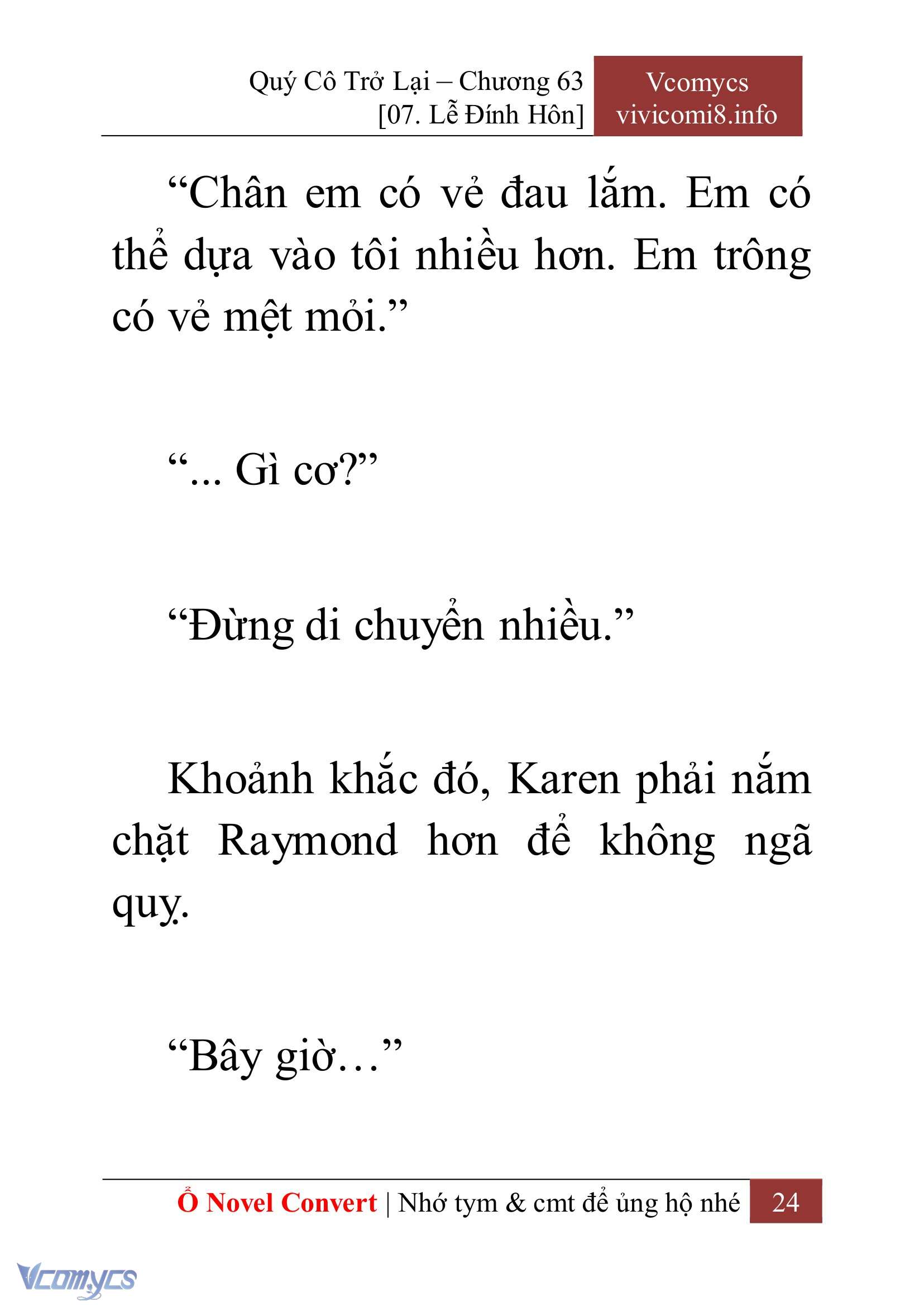 [Novel] Quý Cô Trở Lại Chapter 63 - Trang 27