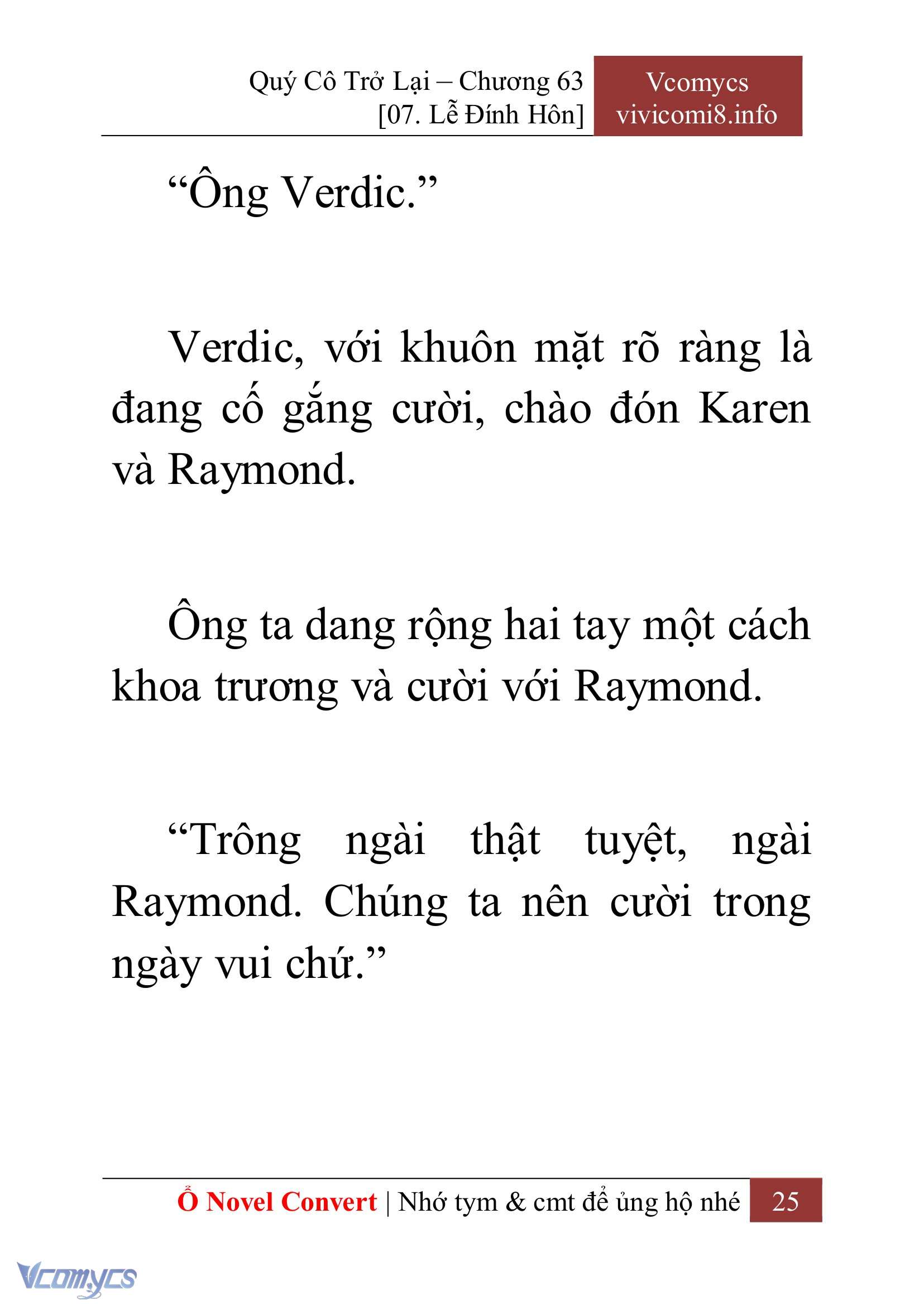 [Novel] Quý Cô Trở Lại Chapter 63 - Trang 28