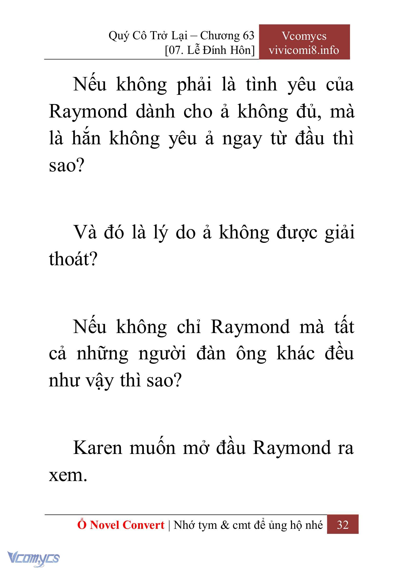 [Novel] Quý Cô Trở Lại Chapter 63 - Trang 35
