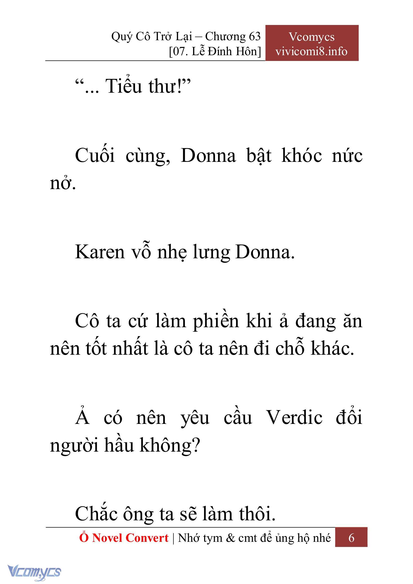 [Novel] Quý Cô Trở Lại Chapter 63 - Trang 9