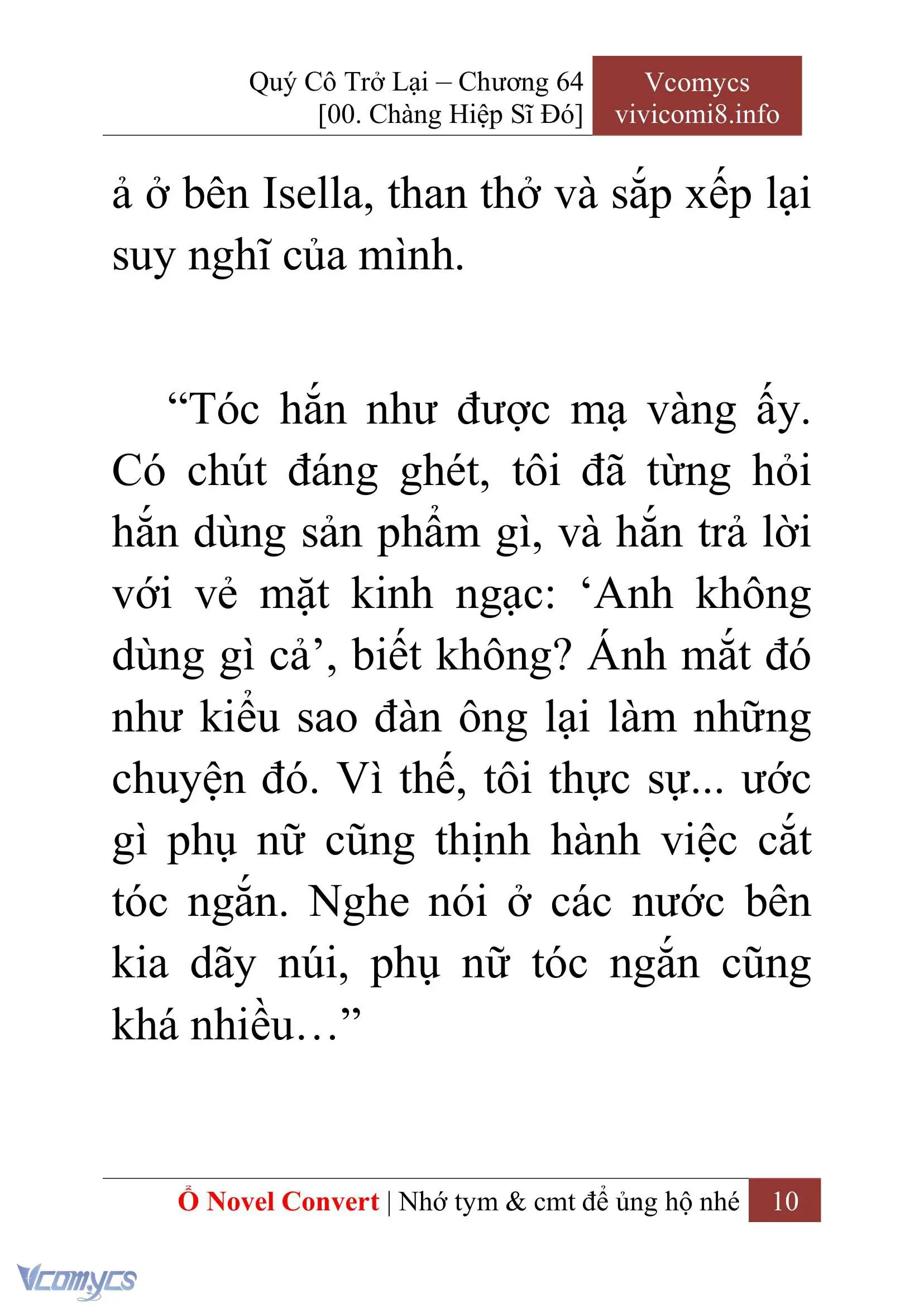 [Novel] Quý Cô Trở Lại Chapter 64 - Trang 13