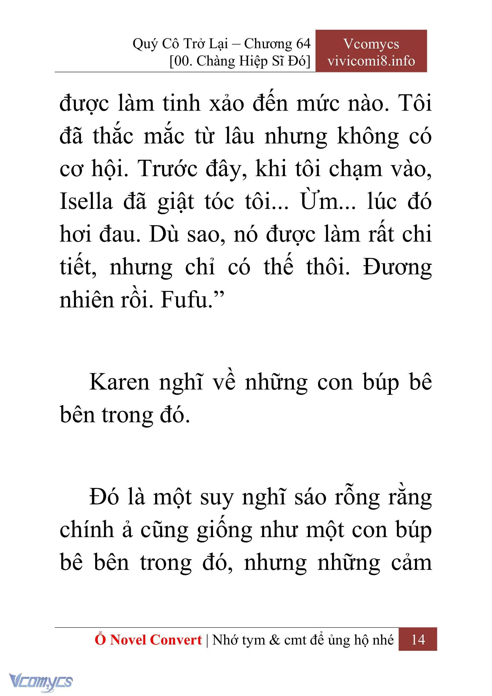 [Novel] Quý Cô Trở Lại Chapter 64 - Trang 17