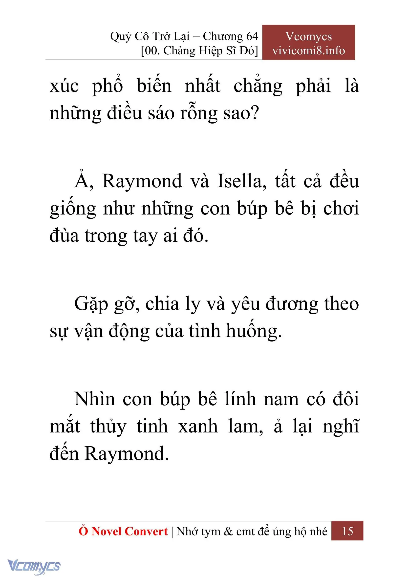 [Novel] Quý Cô Trở Lại Chapter 64 - Trang 18
