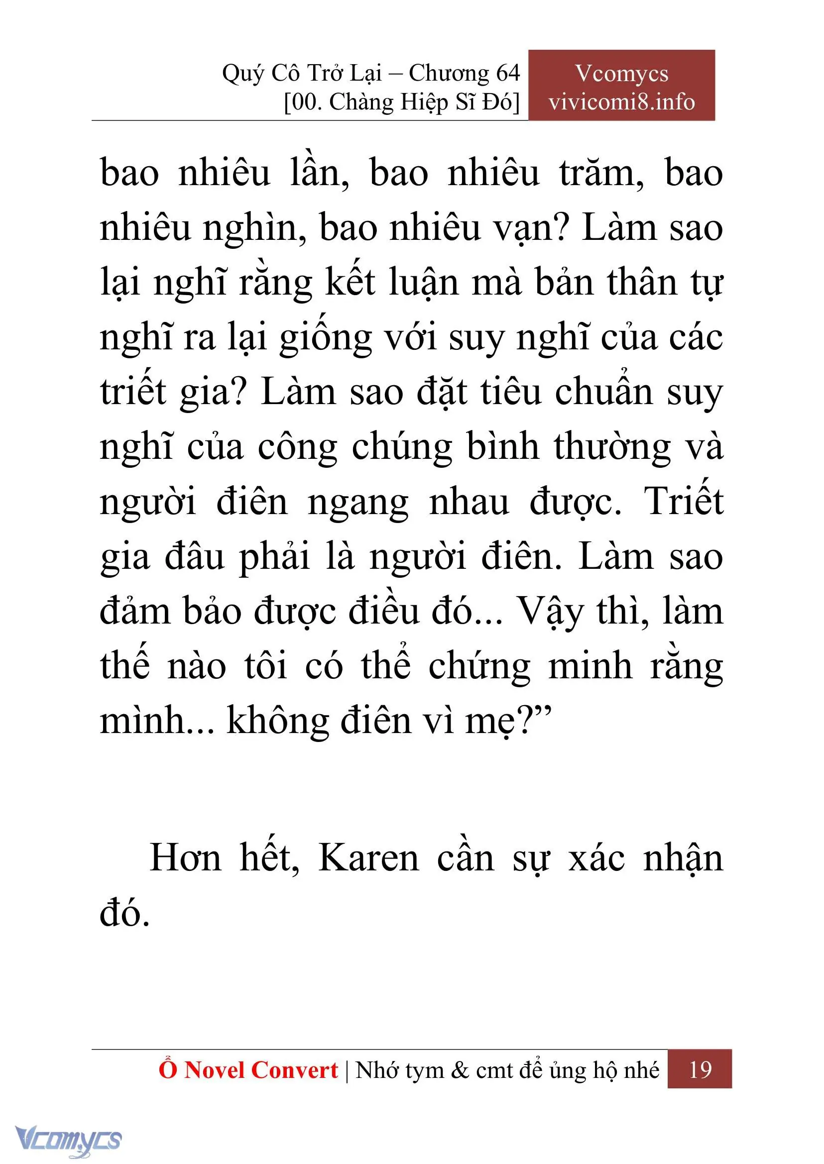 [Novel] Quý Cô Trở Lại Chapter 64 - Trang 22