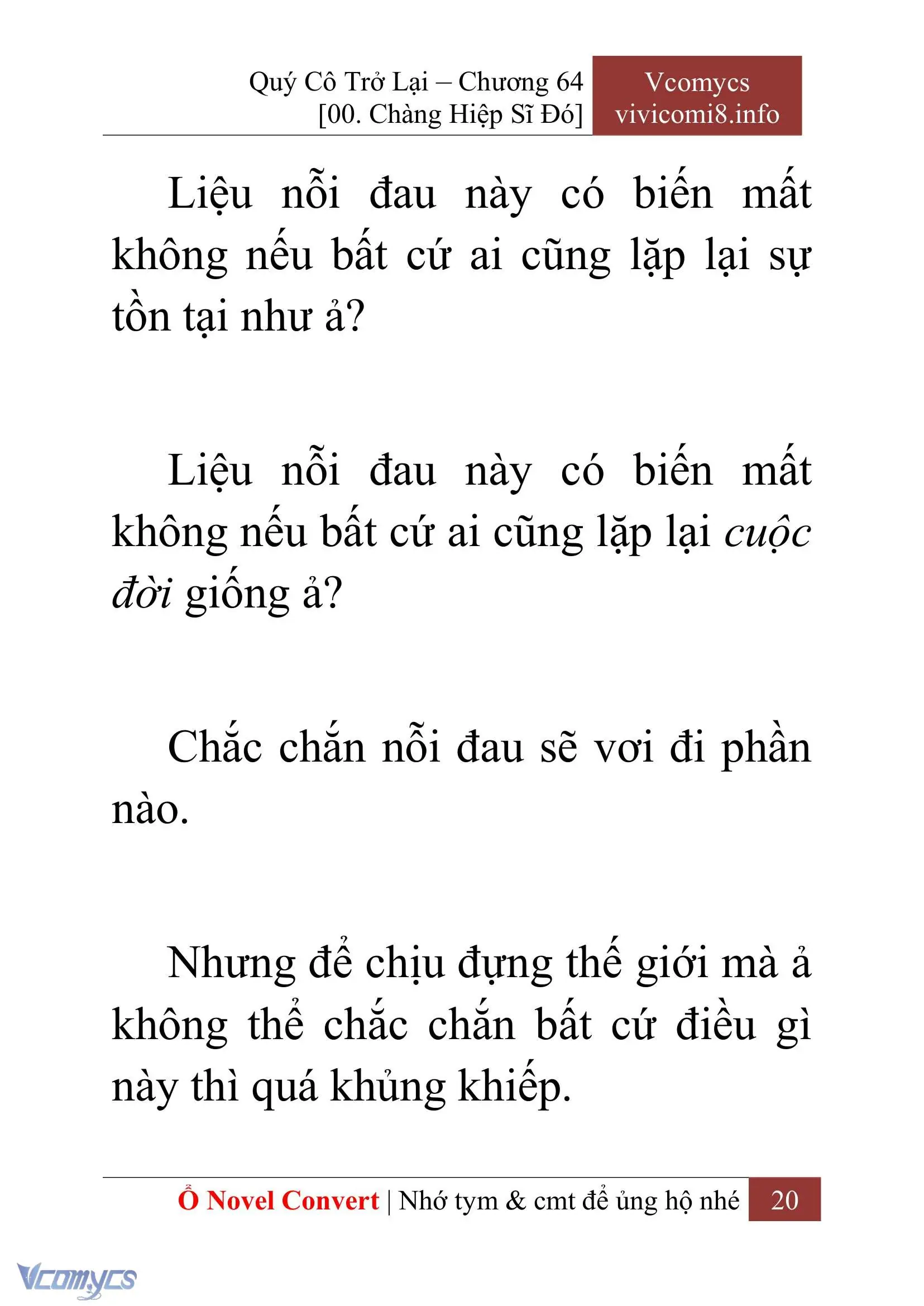 [Novel] Quý Cô Trở Lại Chapter 64 - Trang 23