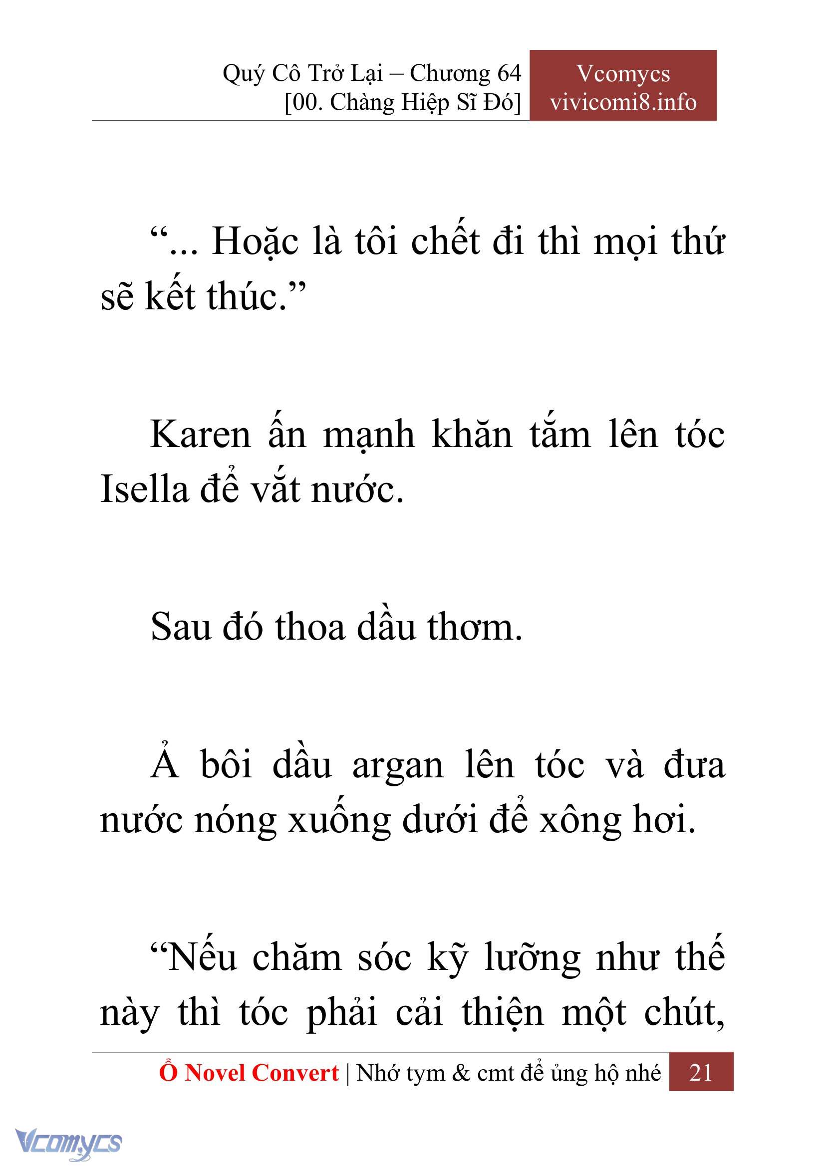 [Novel] Quý Cô Trở Lại Chapter 64 - Trang 24