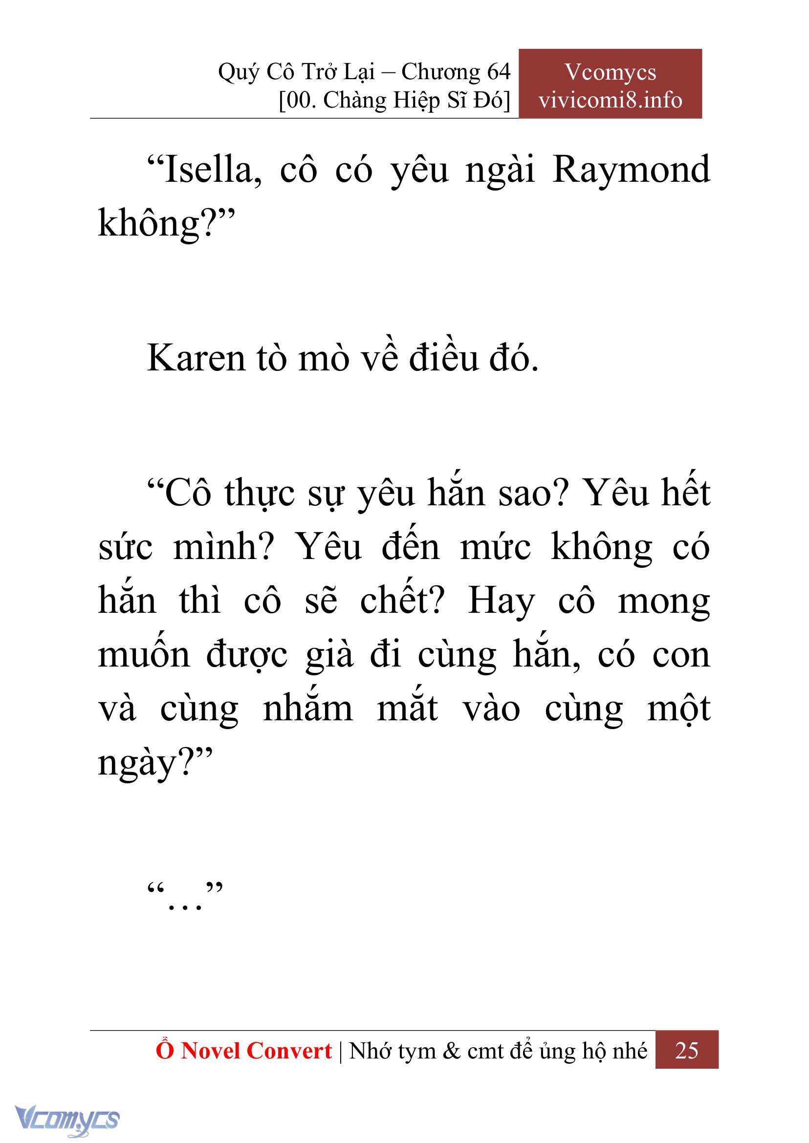 [Novel] Quý Cô Trở Lại Chapter 64 - Trang 28