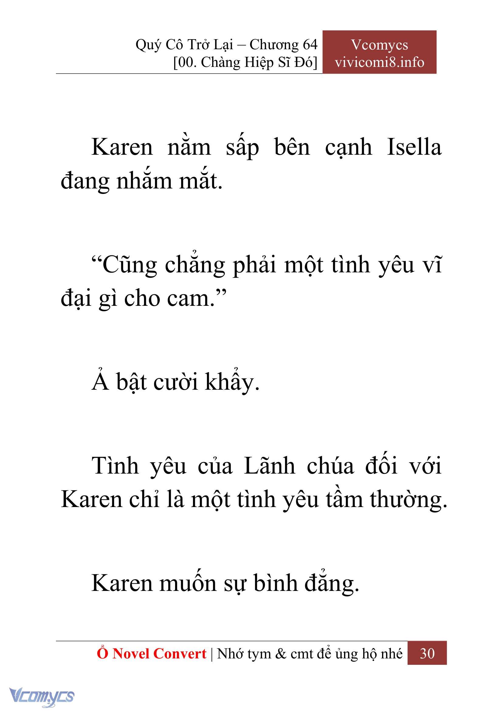 [Novel] Quý Cô Trở Lại Chapter 64 - Trang 33