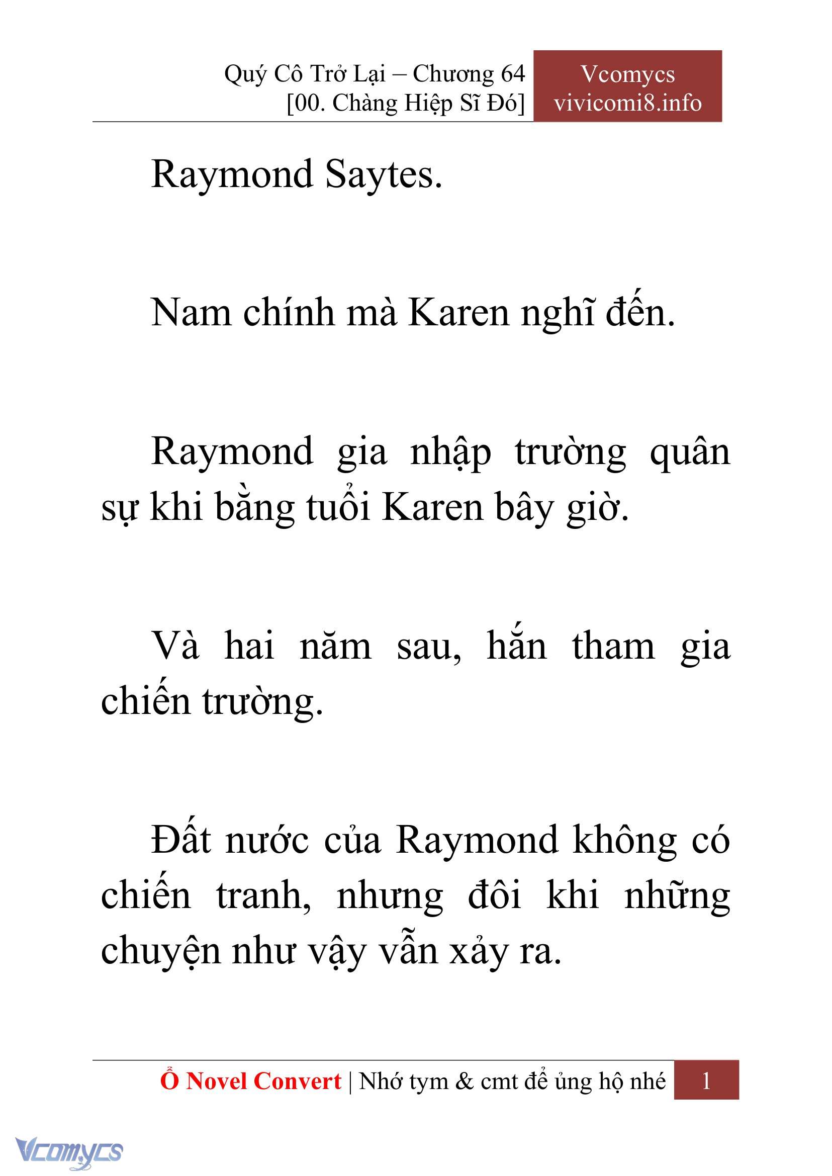 [Novel] Quý Cô Trở Lại Chapter 64 - Trang 4