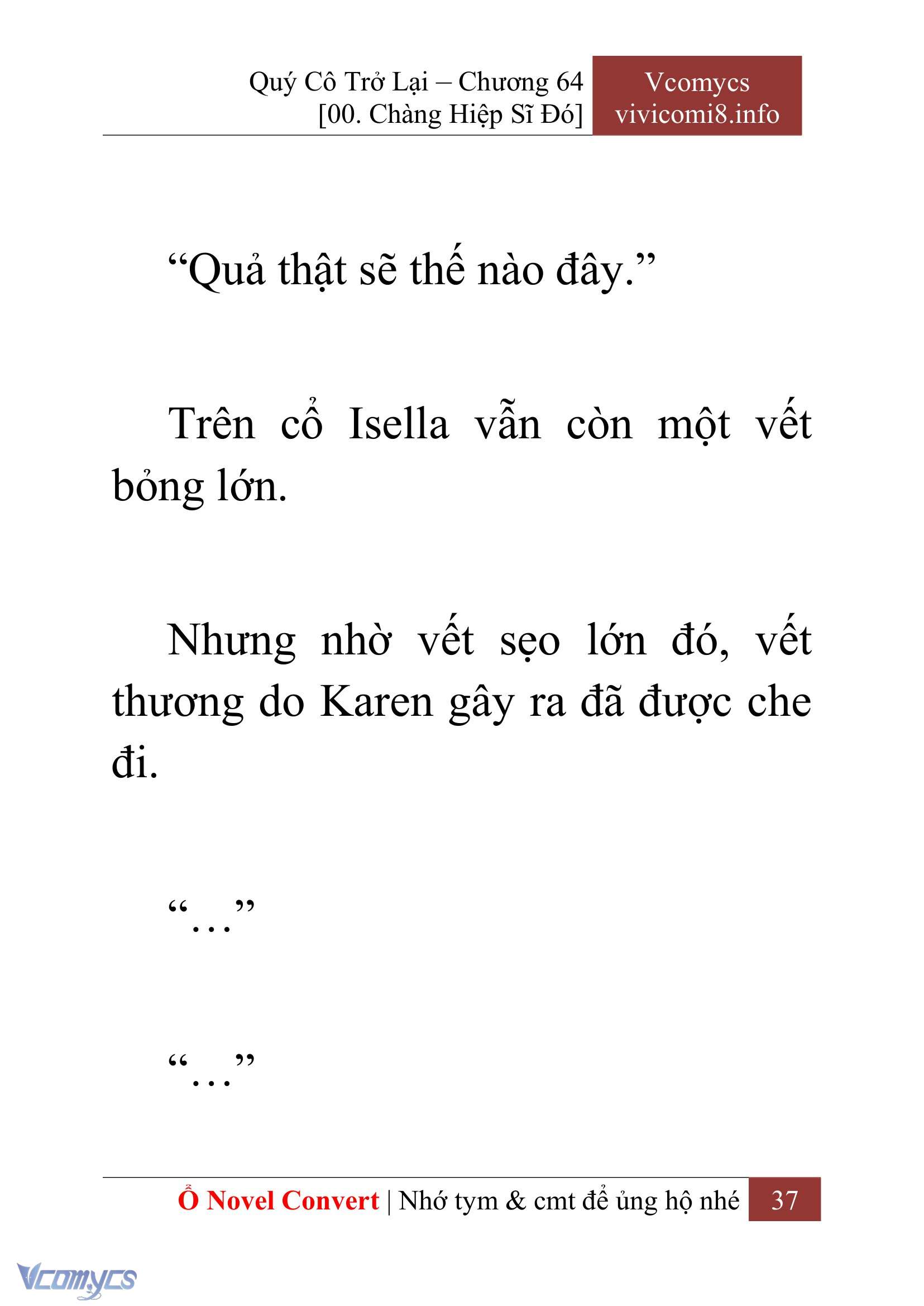 [Novel] Quý Cô Trở Lại Chapter 64 - Trang 40