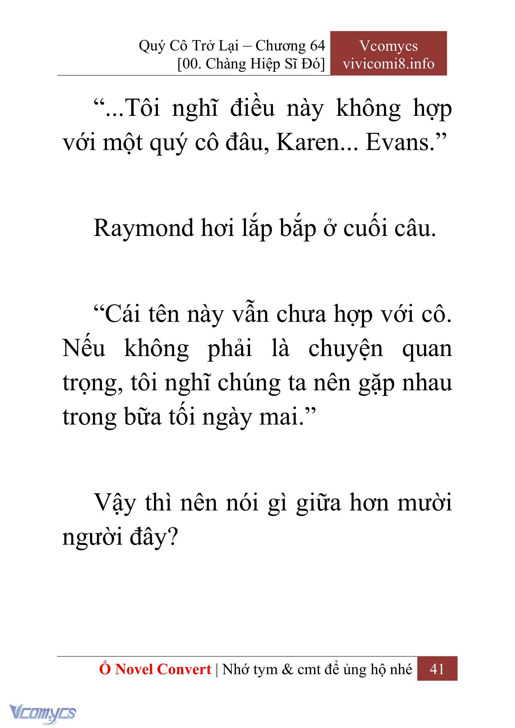 [Novel] Quý Cô Trở Lại Chapter 64 - Trang 44