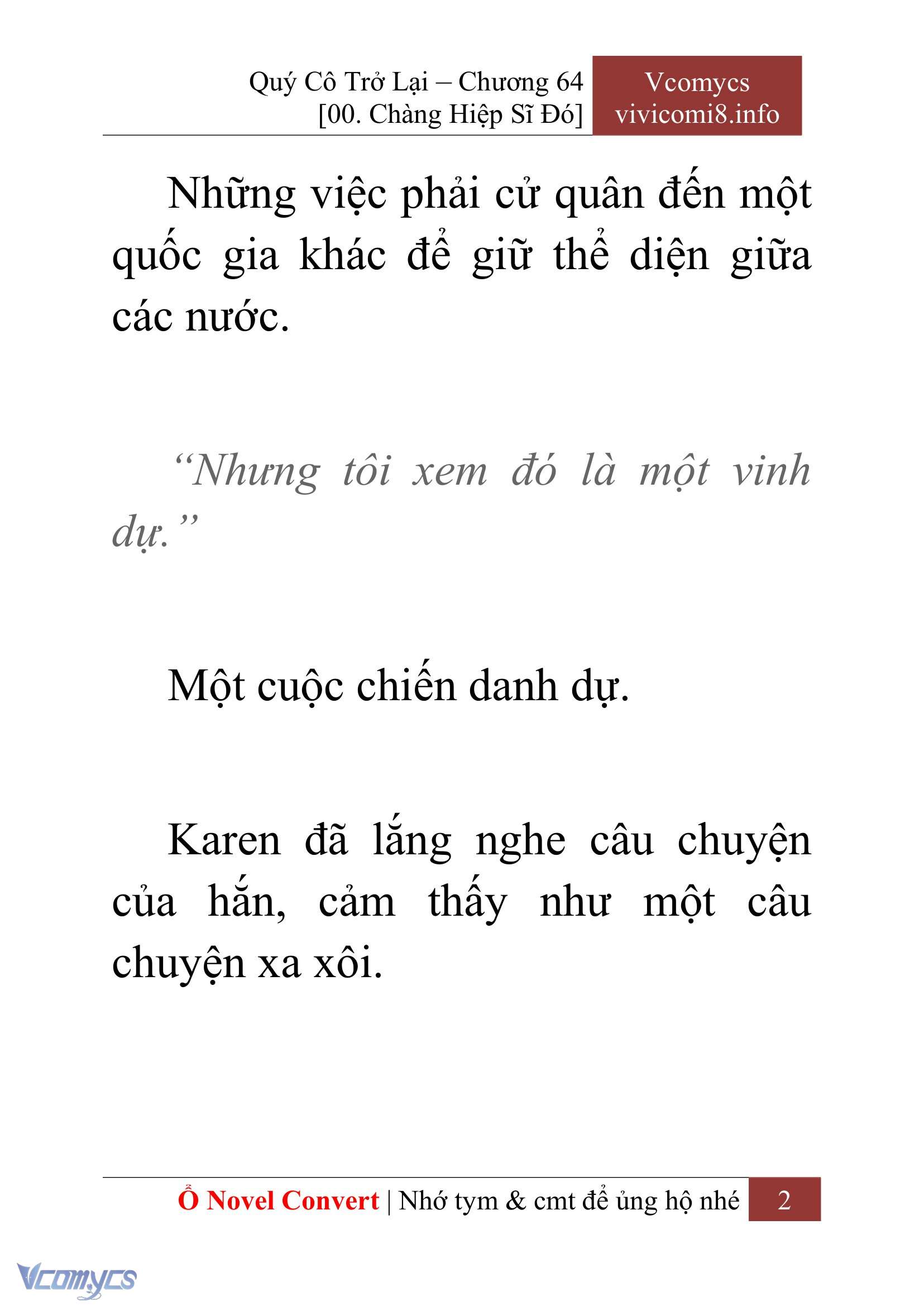 [Novel] Quý Cô Trở Lại Chapter 64 - Trang 5