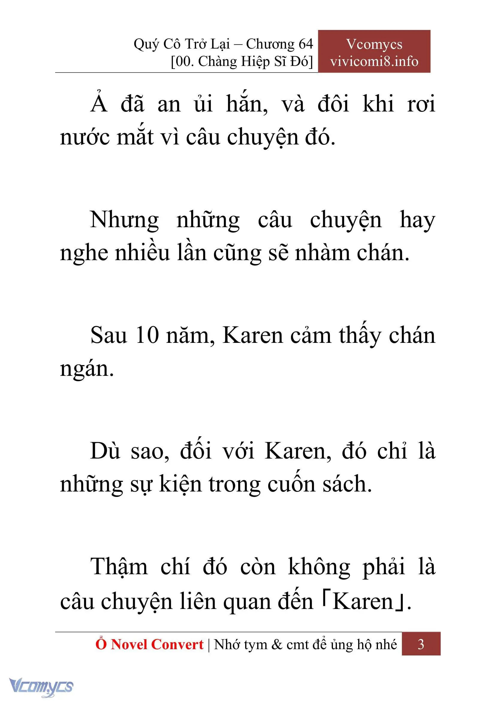 [Novel] Quý Cô Trở Lại Chapter 64 - Trang 6