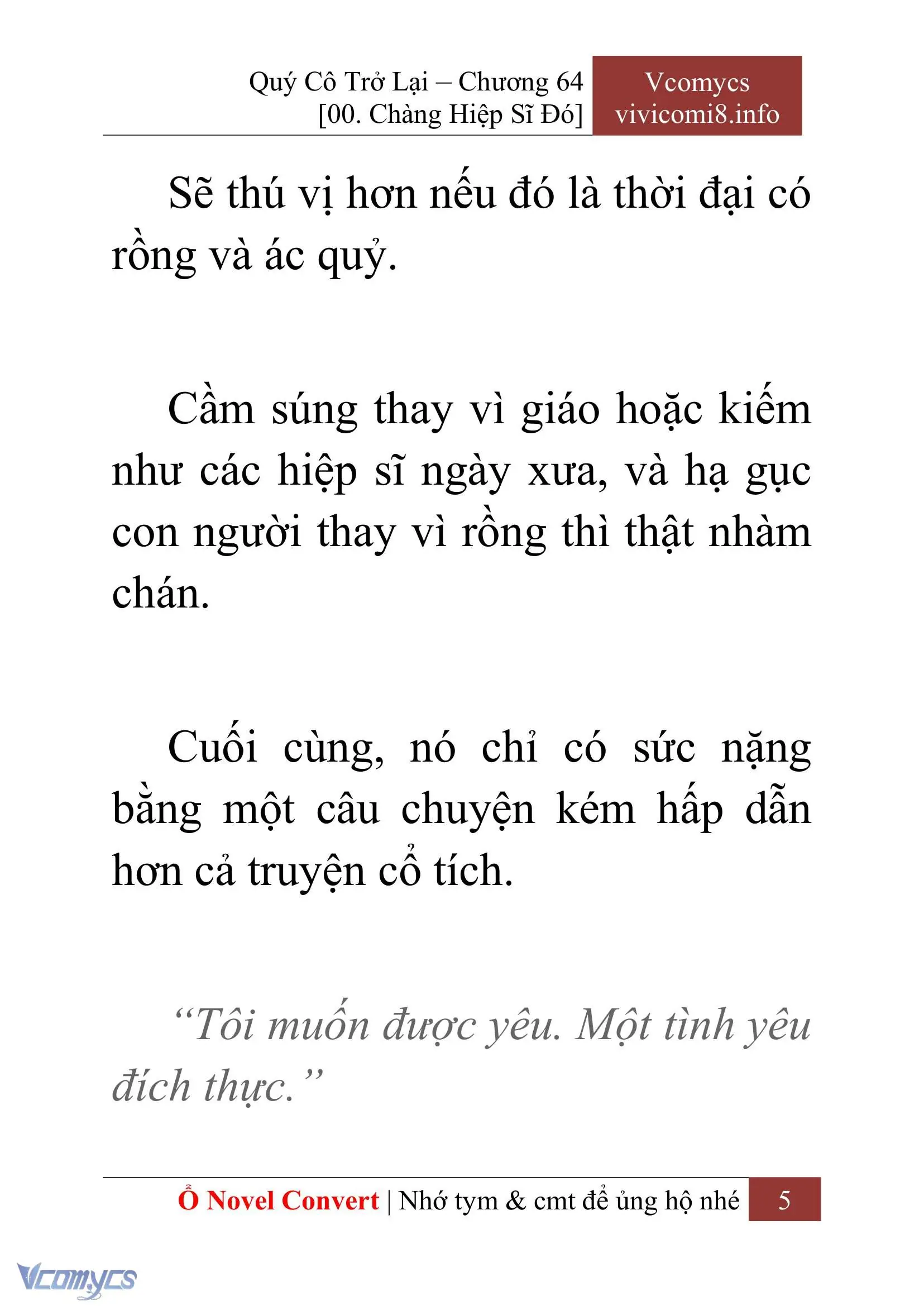 [Novel] Quý Cô Trở Lại Chapter 64 - Trang 8