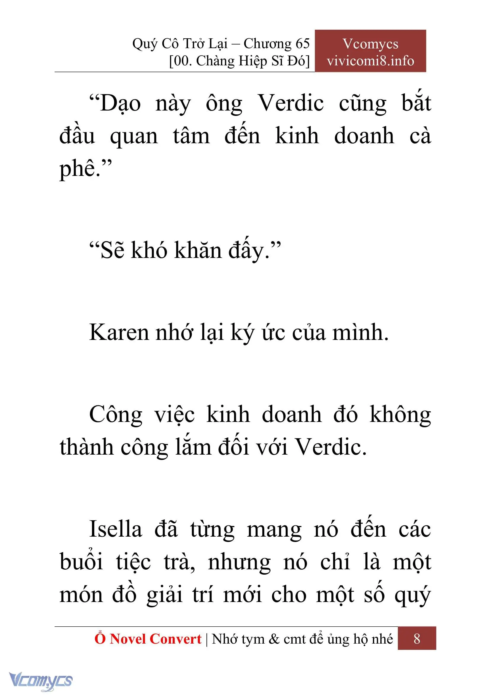[Novel] Quý Cô Trở Lại Chapter 65 - Trang 11
