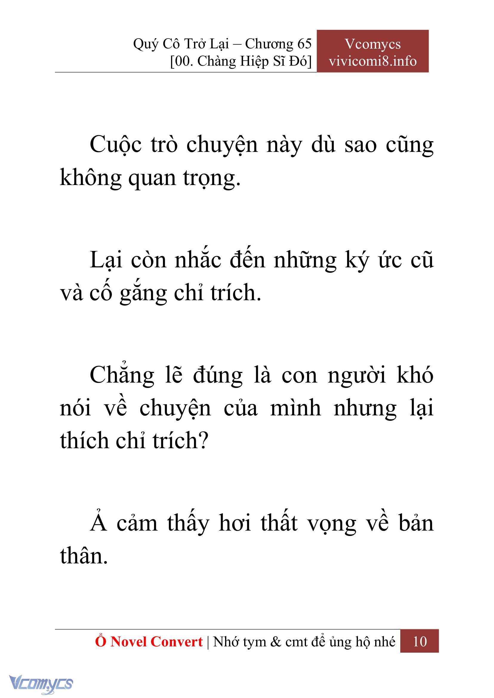 [Novel] Quý Cô Trở Lại Chapter 65 - Trang 13