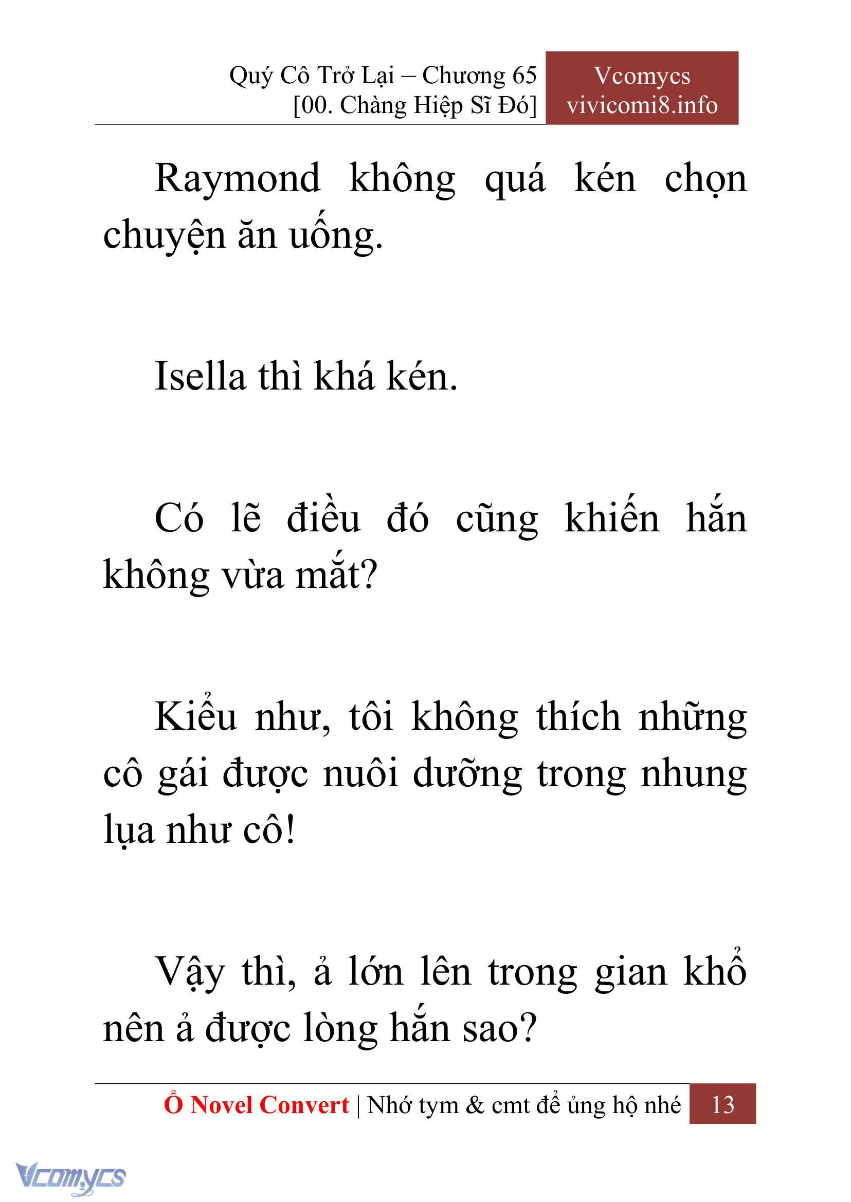 [Novel] Quý Cô Trở Lại Chapter 65 - Trang 16