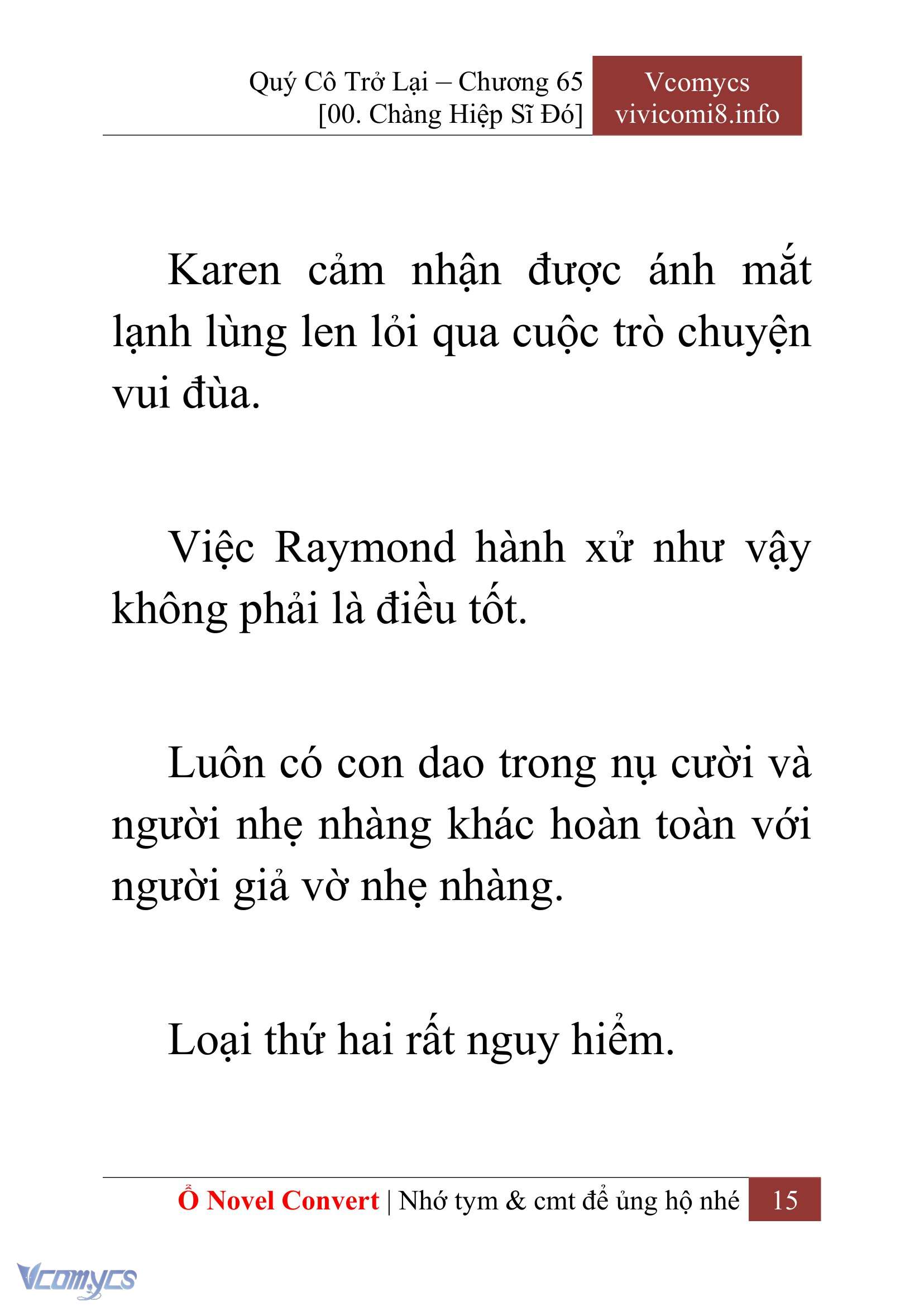 [Novel] Quý Cô Trở Lại Chapter 65 - Trang 18