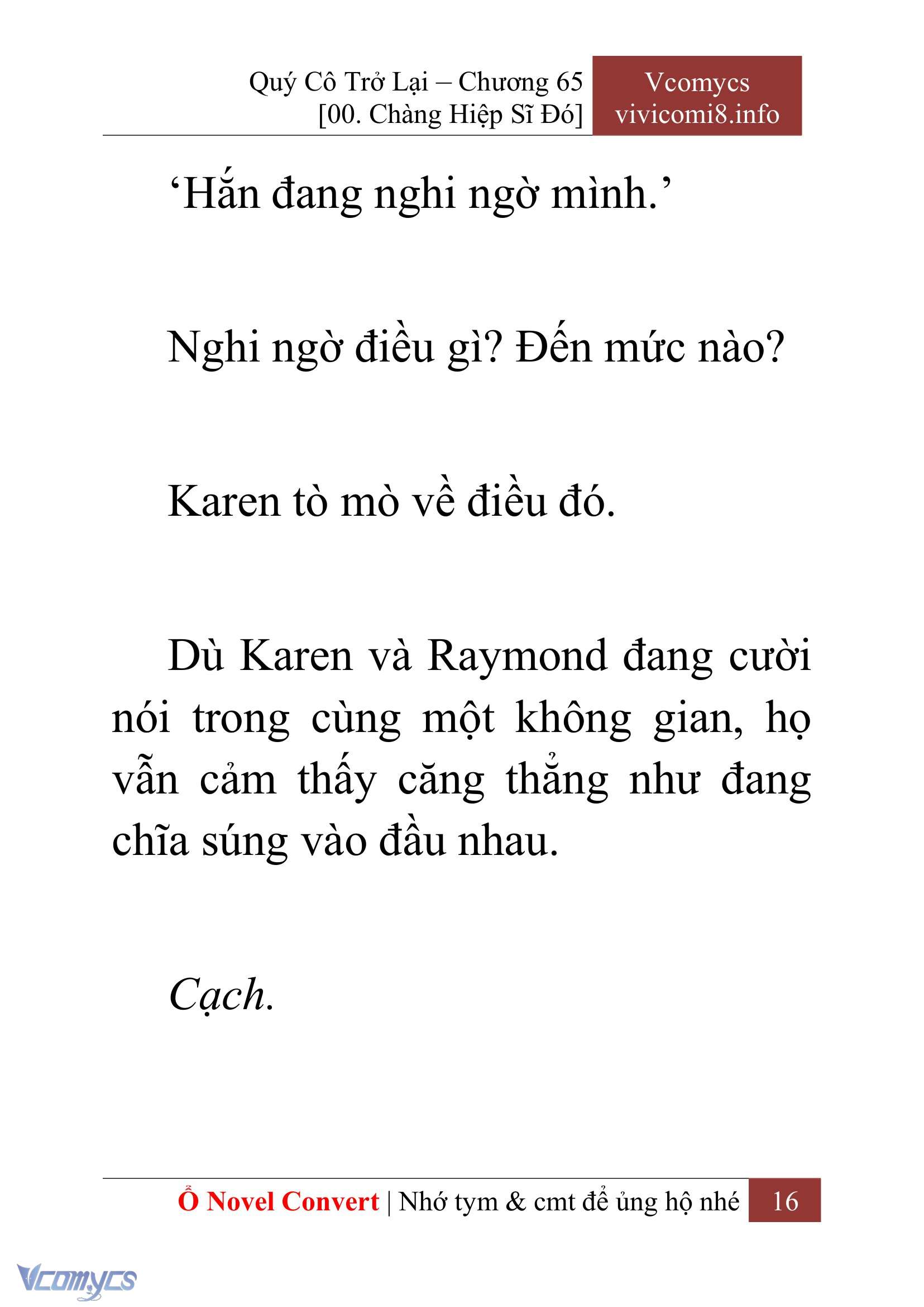 [Novel] Quý Cô Trở Lại Chapter 65 - Trang 19