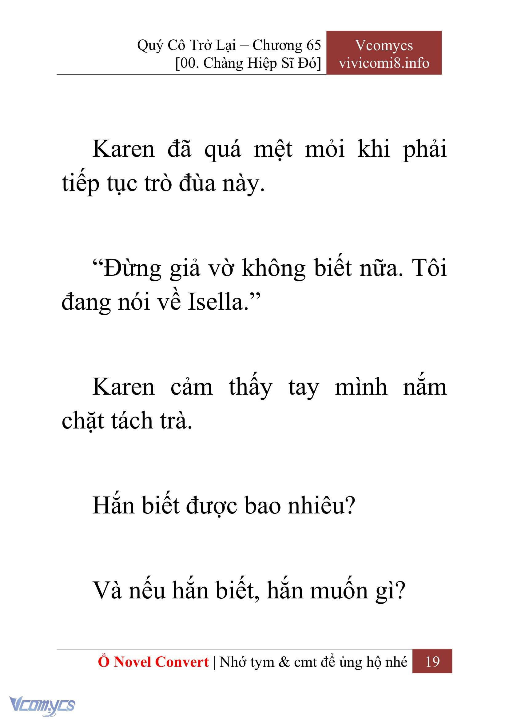 [Novel] Quý Cô Trở Lại Chapter 65 - Trang 22