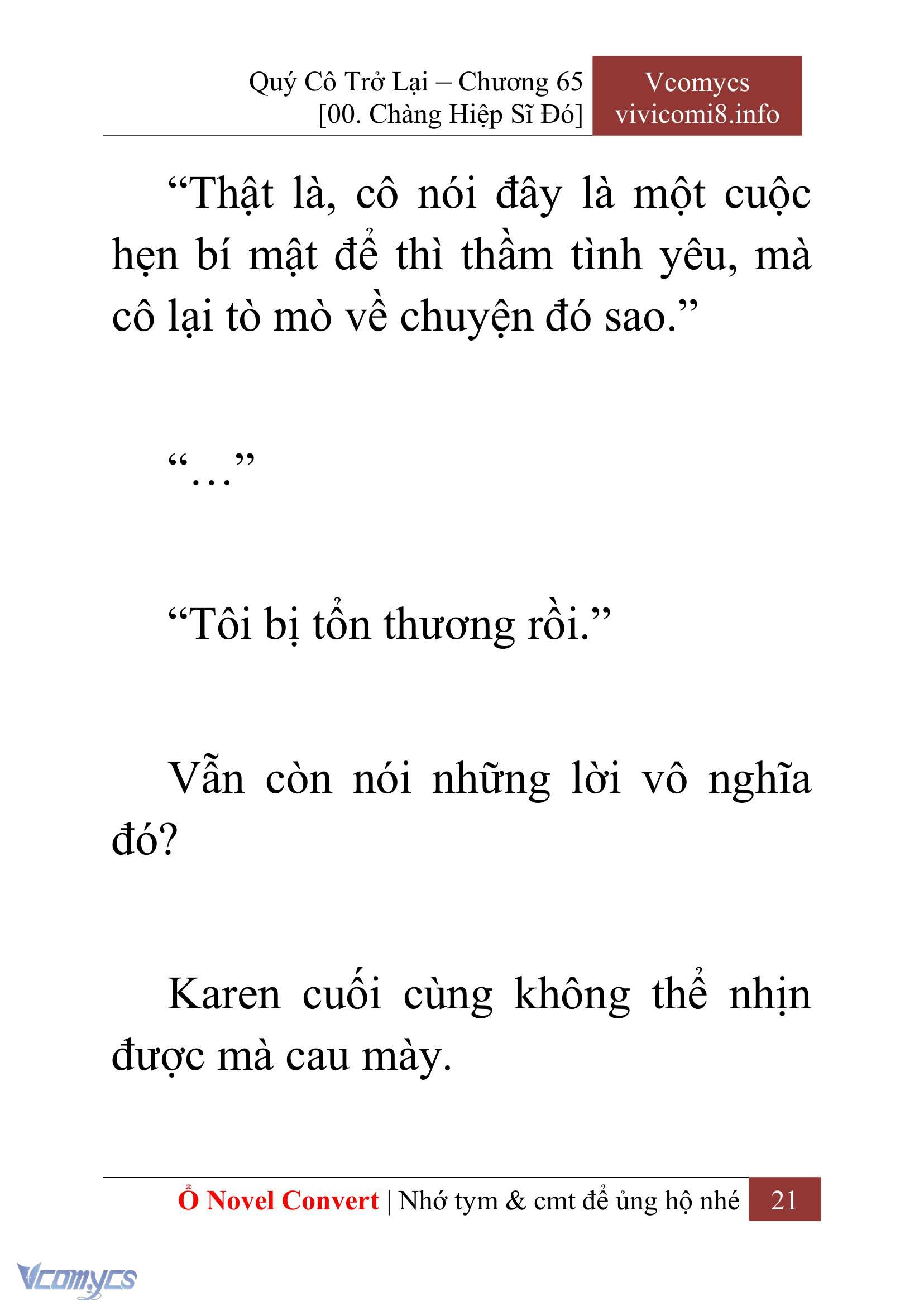 [Novel] Quý Cô Trở Lại Chapter 65 - Trang 24