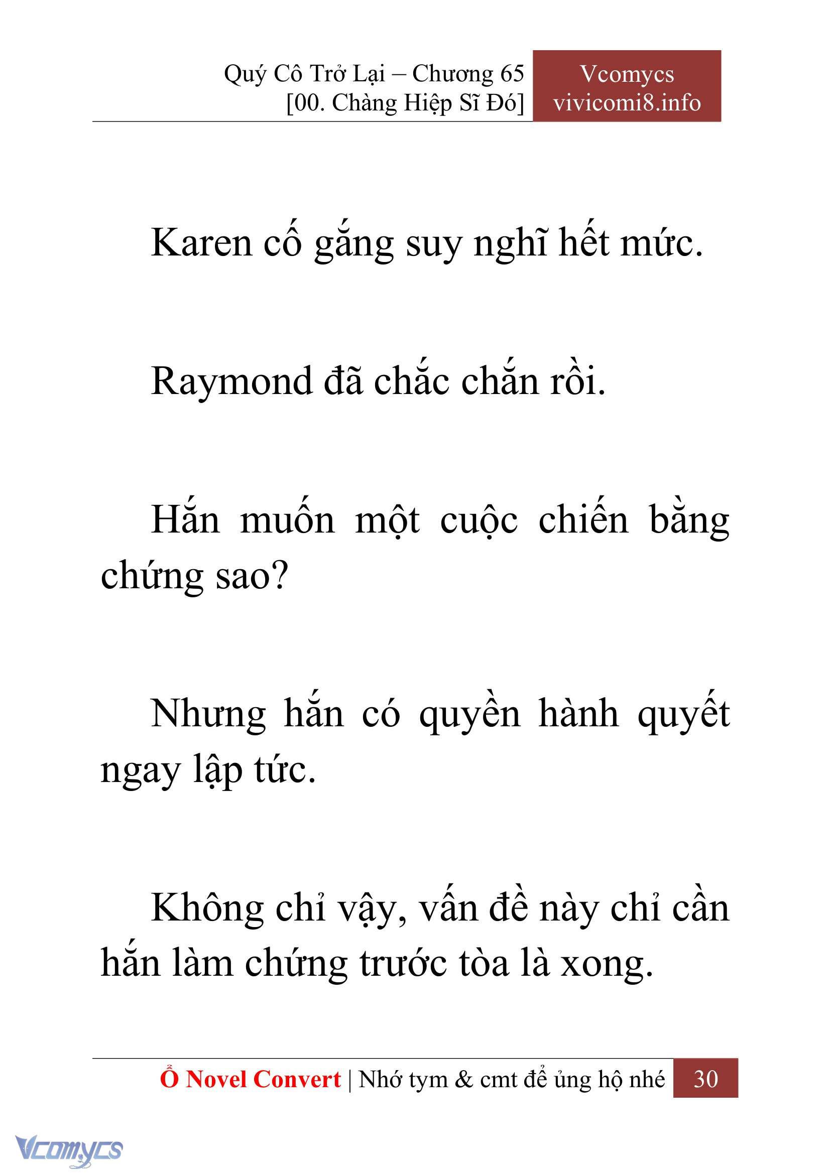 [Novel] Quý Cô Trở Lại Chapter 65 - Trang 33
