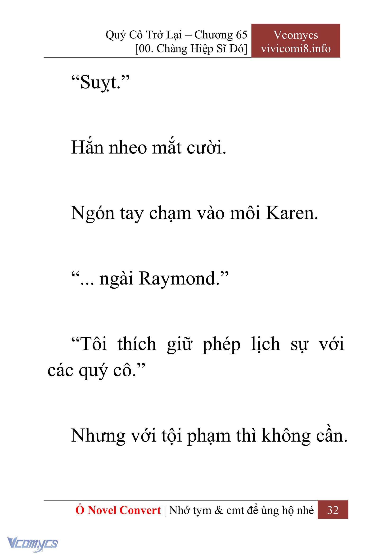 [Novel] Quý Cô Trở Lại Chapter 65 - Trang 35