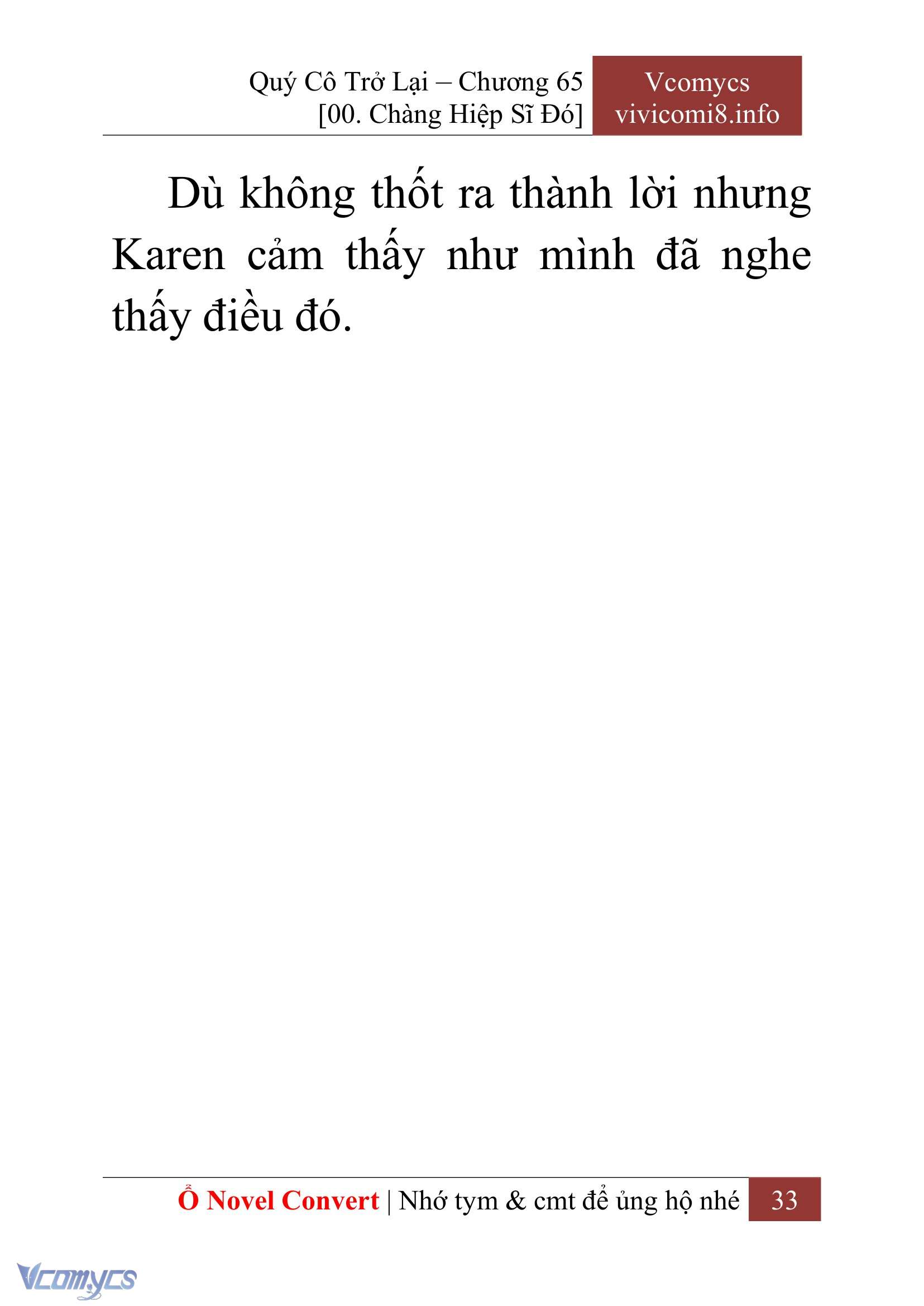 [Novel] Quý Cô Trở Lại Chapter 65 - Trang 36