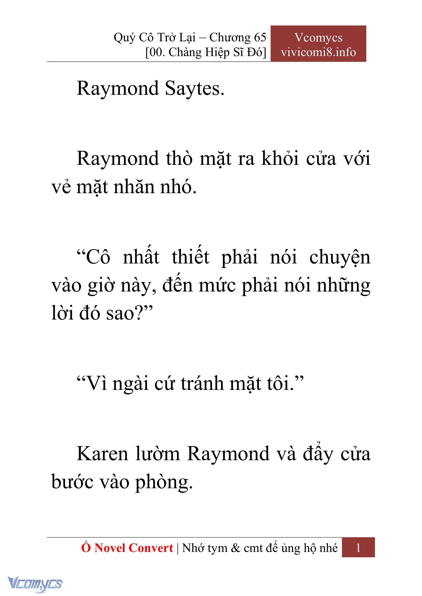 [Novel] Quý Cô Trở Lại Chapter 65 - Trang 4