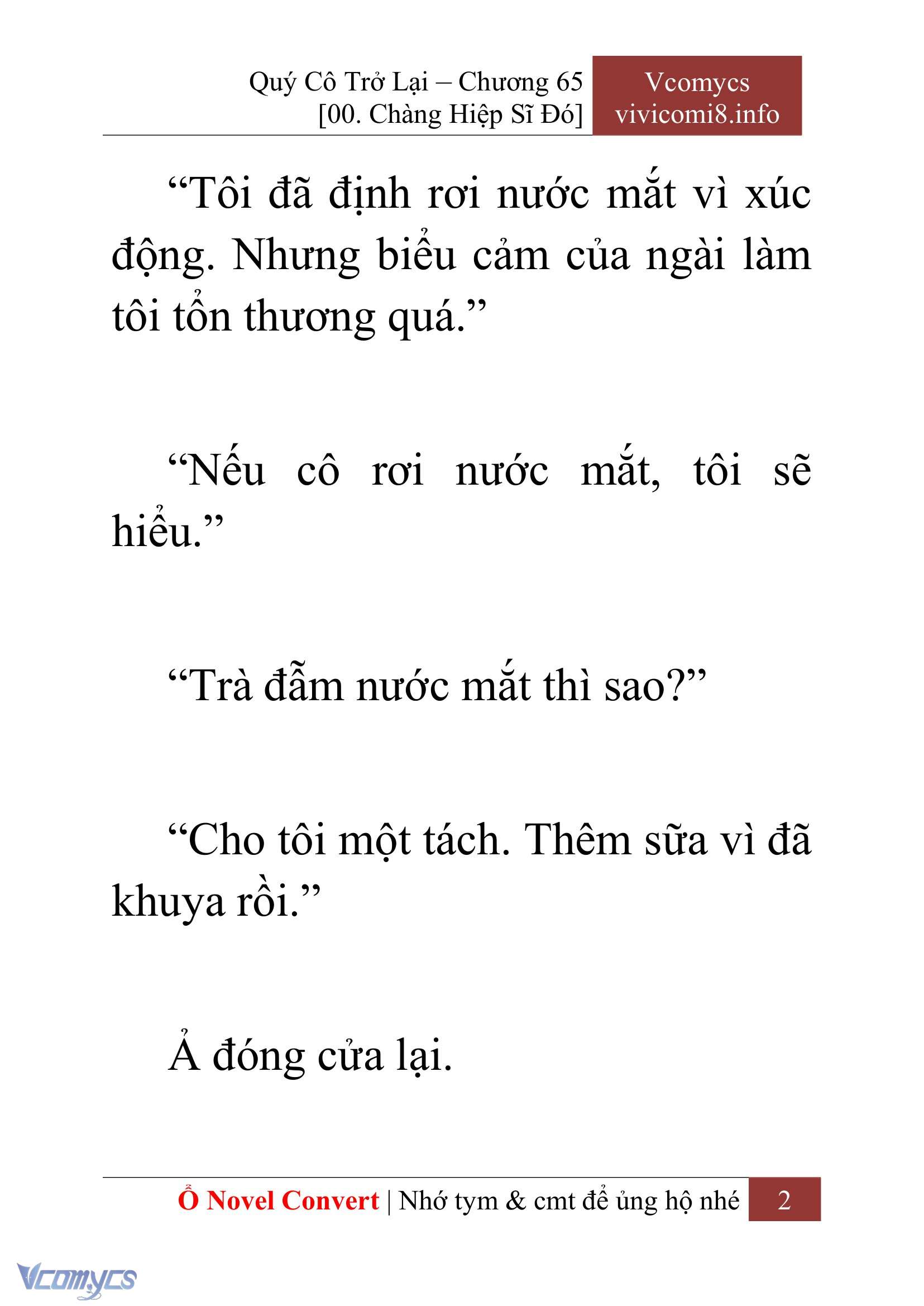[Novel] Quý Cô Trở Lại Chapter 65 - Trang 5