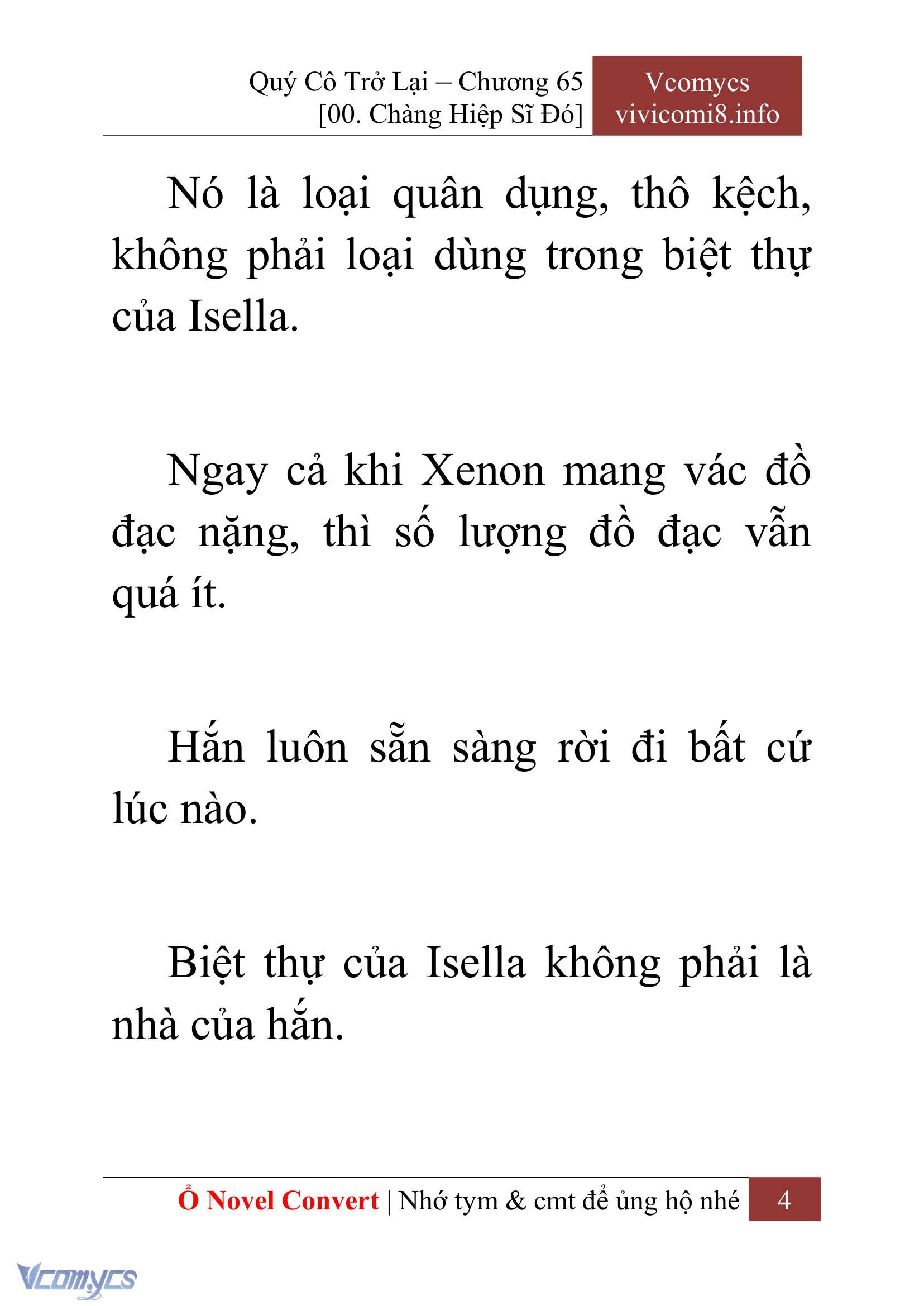 [Novel] Quý Cô Trở Lại Chapter 65 - Trang 7