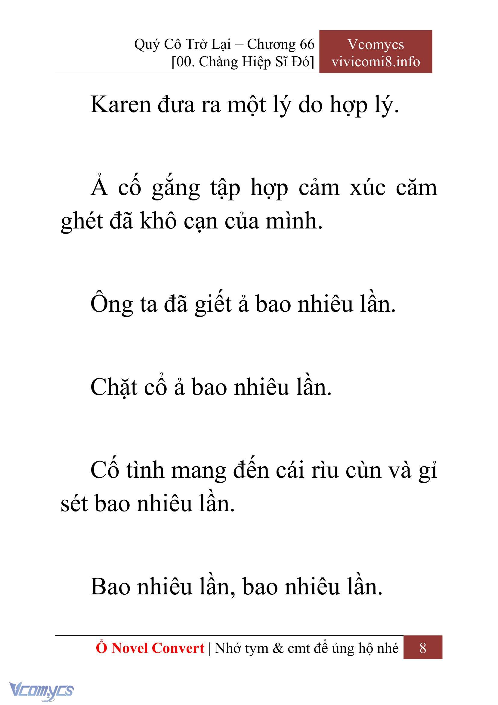 [Novel] Quý Cô Trở Lại Chapter 66 - Trang 11